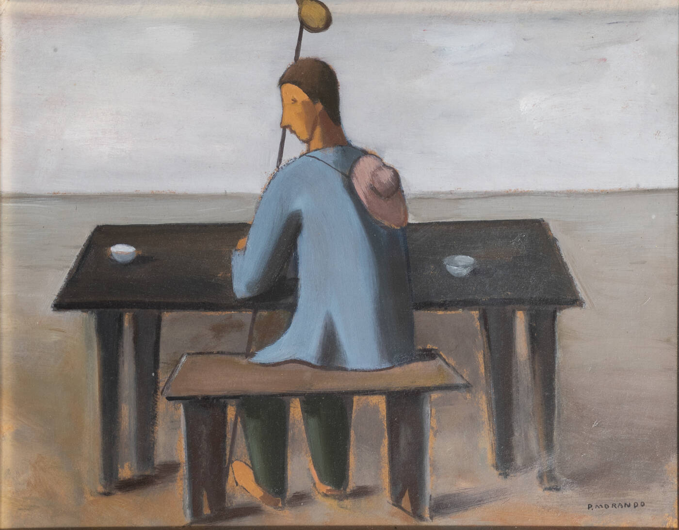 PIETRO MORANDO - 'Viandante', anni '30/40