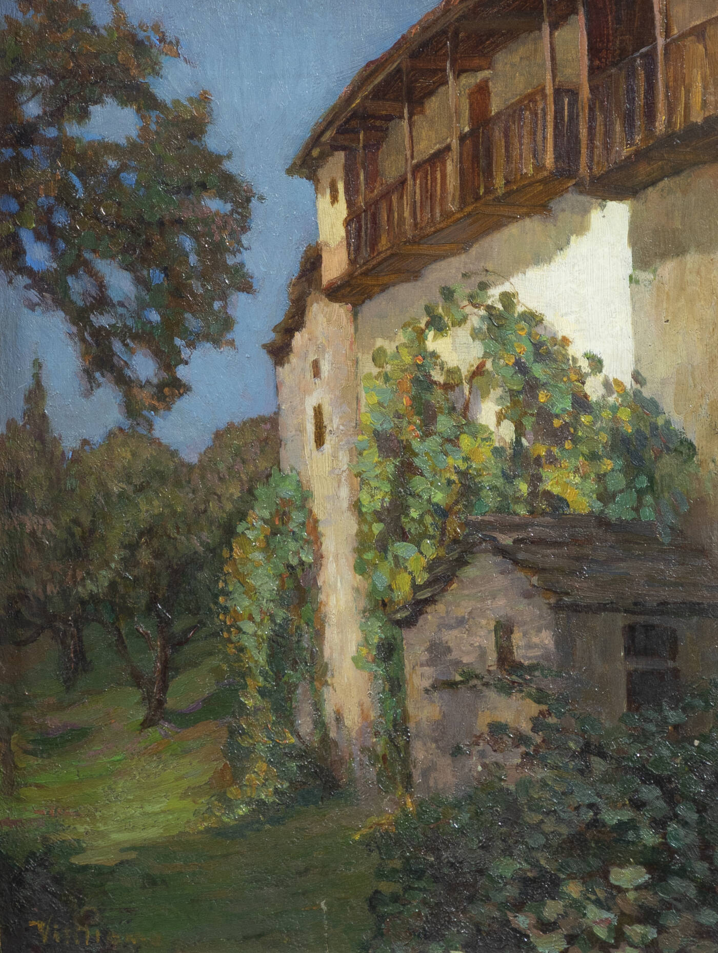 PITTORE NON IDENTIFICATO - 'Casolare di campagna'