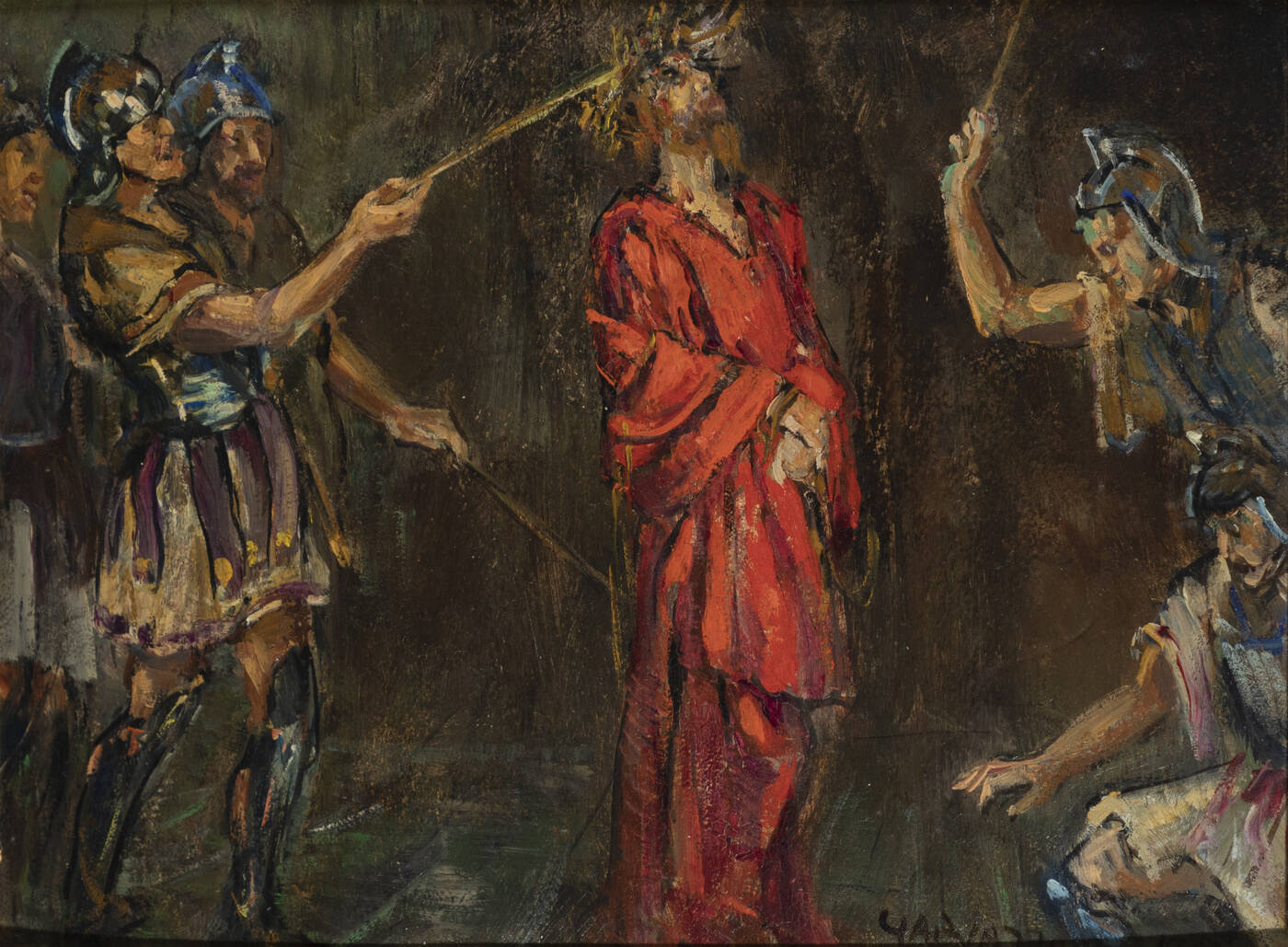 PIER ANTONIO GARIAZZO - 'Gesù incoronato' 1953