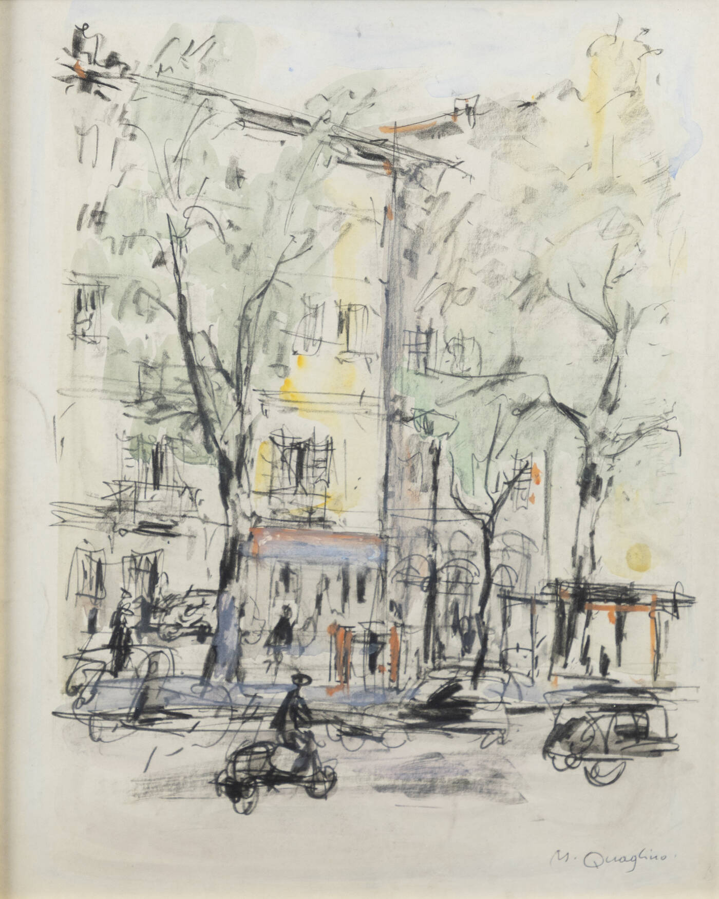 MASSIMO QUAGLINO - 'Scorcio urbano'