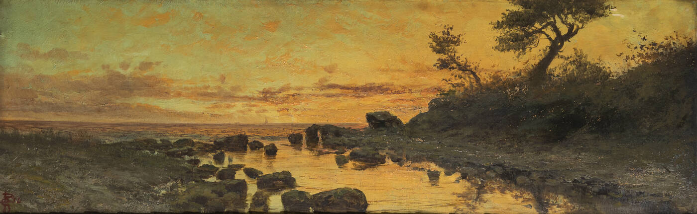 GIACINTO BO - 'Marina al tramonto'