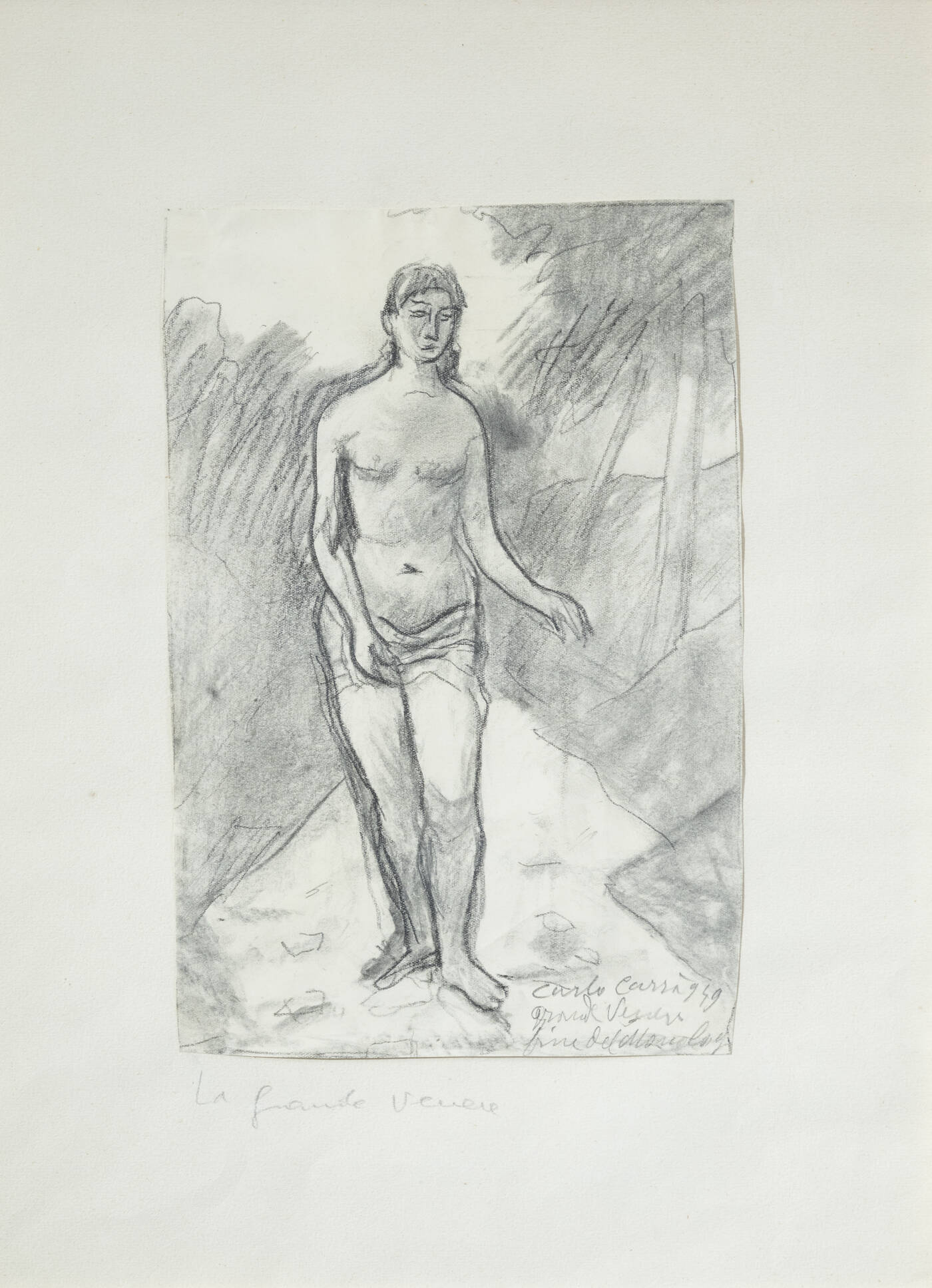 CARLO CARRA' - 'La grande Venere' 1949