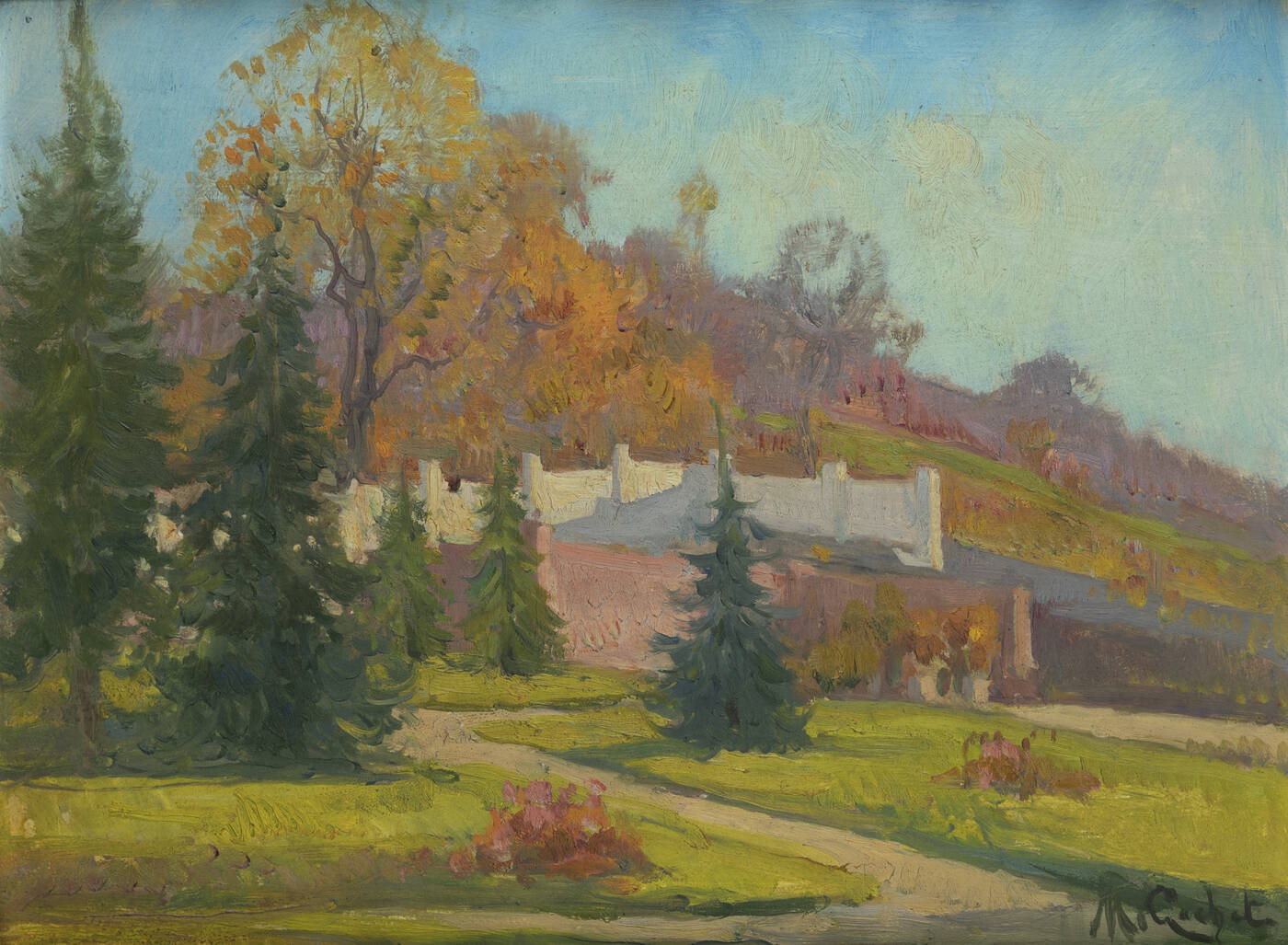 MARIO GACHET - 'Paesaggio collinare'