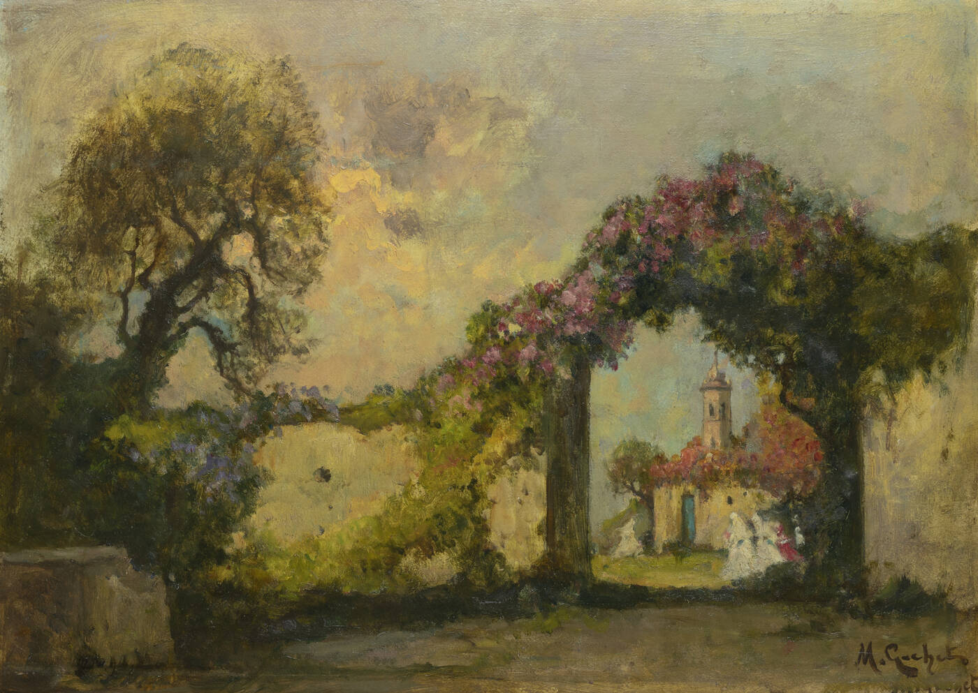 MARIO GACHET - 'Fioritura autunnale a Rollo (Andora)'