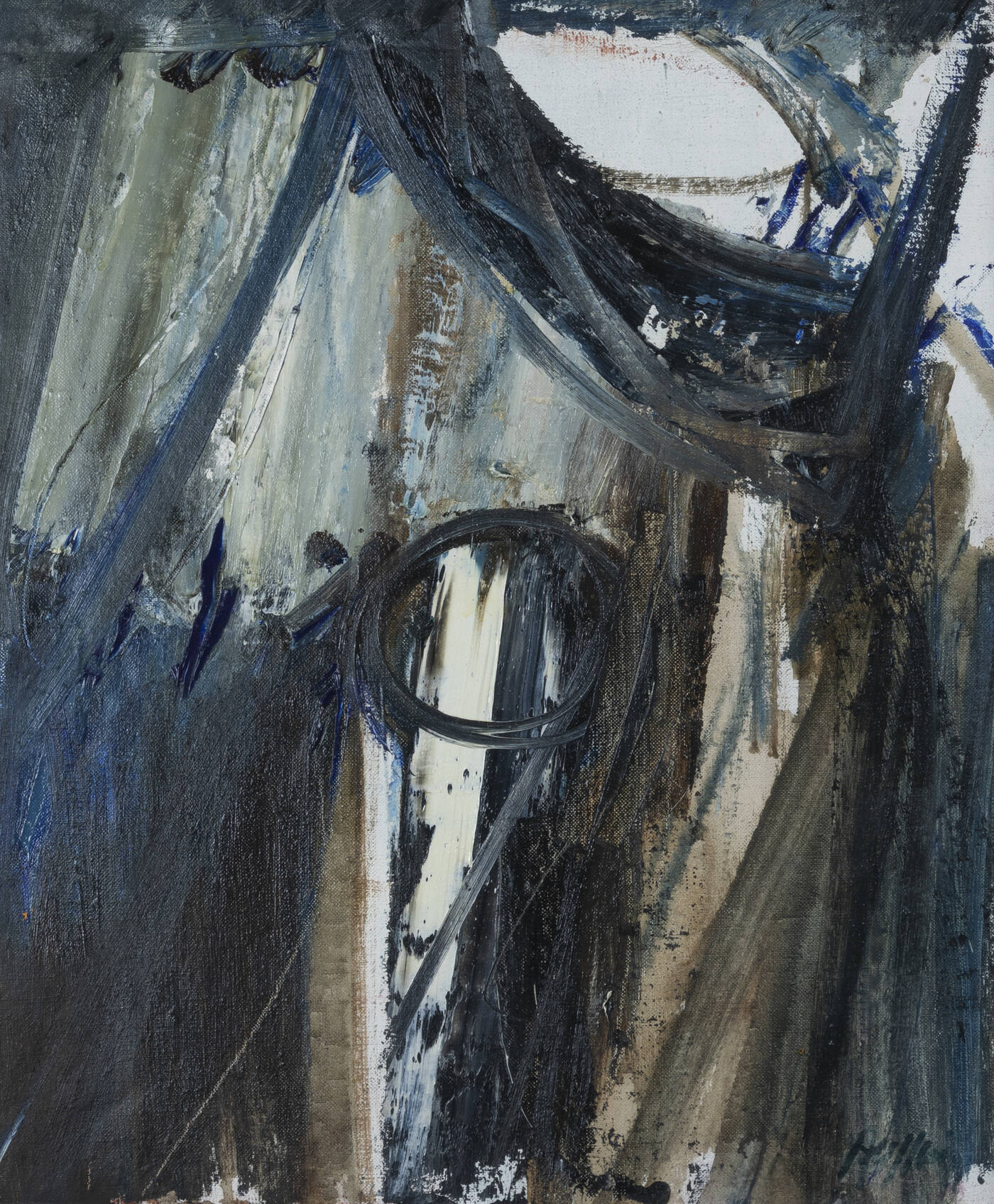 PIERO RUGGERI - 'Figura in nero' 1972