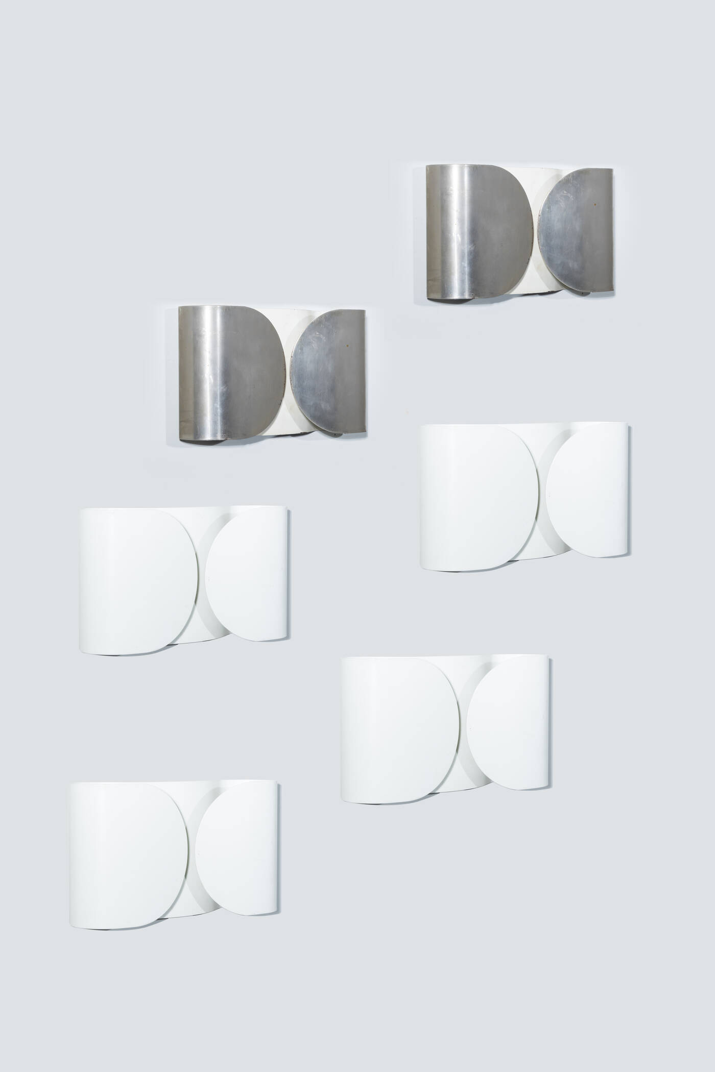 AFRA E TOBIA SCARPA - Sei lampade da muro mod. Foglio