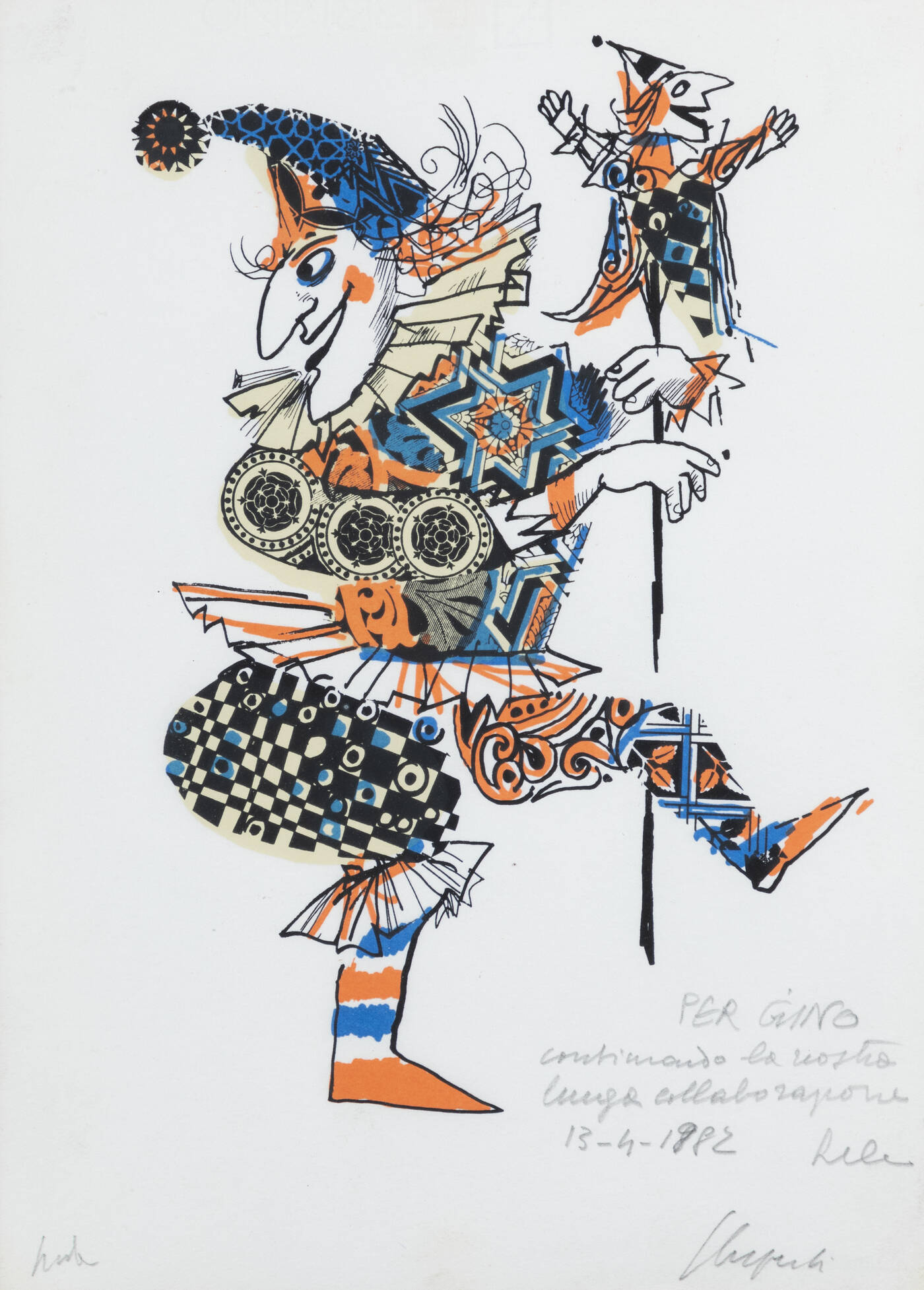 EMANUELE LUZZATI - 'Giullare' 