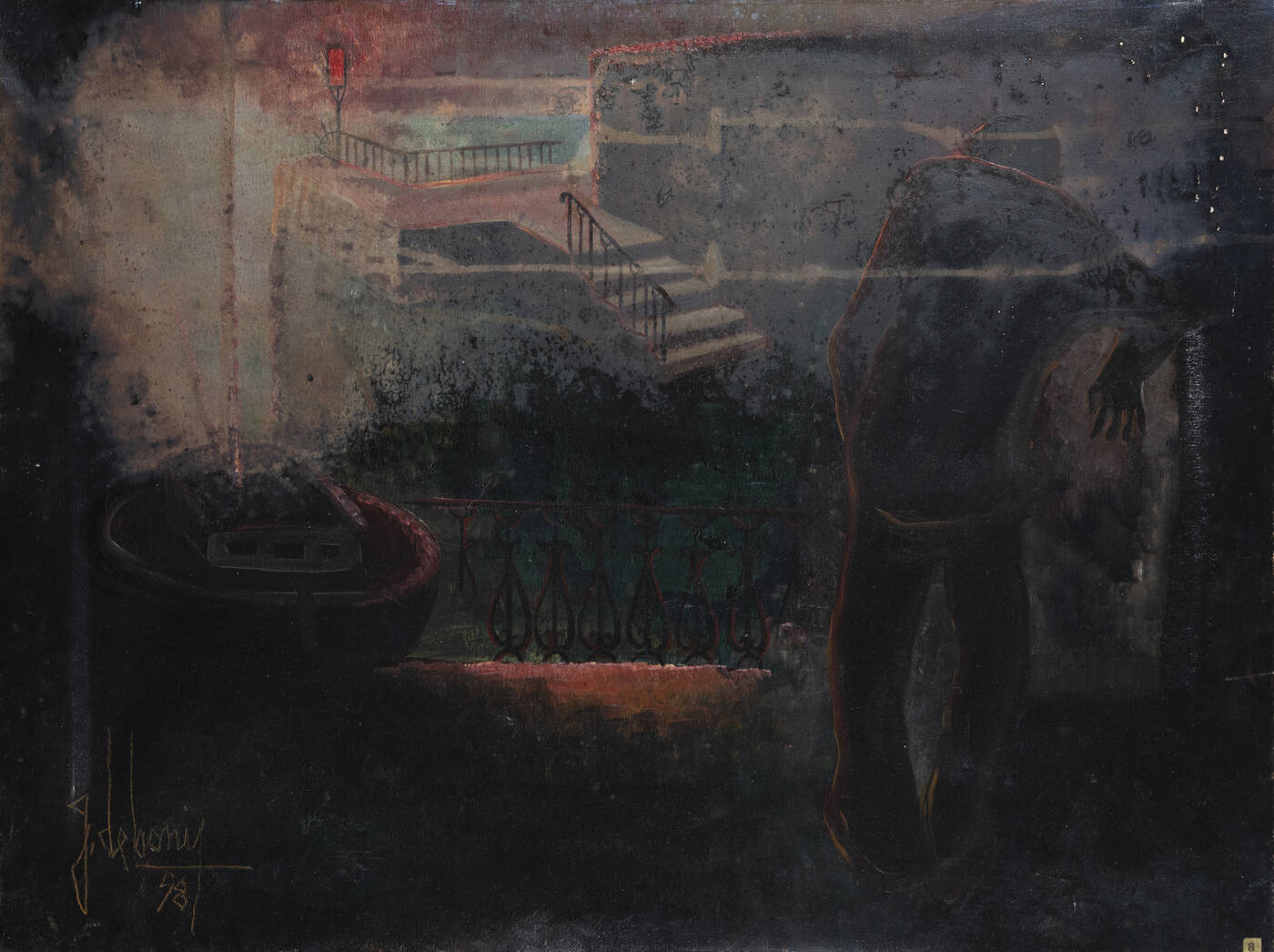 GUIDO DE BONIS - 'Messaggio rosso' 1958 GUIDO DE BONIS - 'Messaggio rosso' 1958