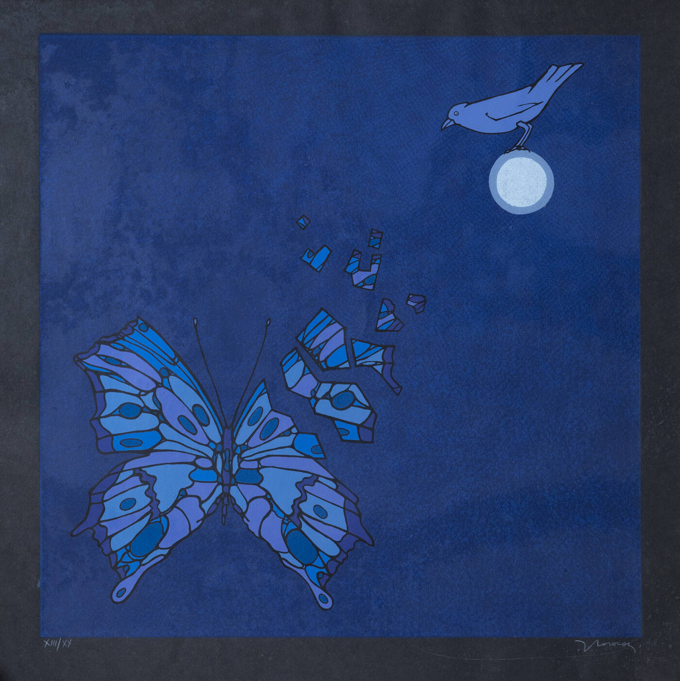 FRANCESCO CASORATI - 'Farfalla con ala spezzata'