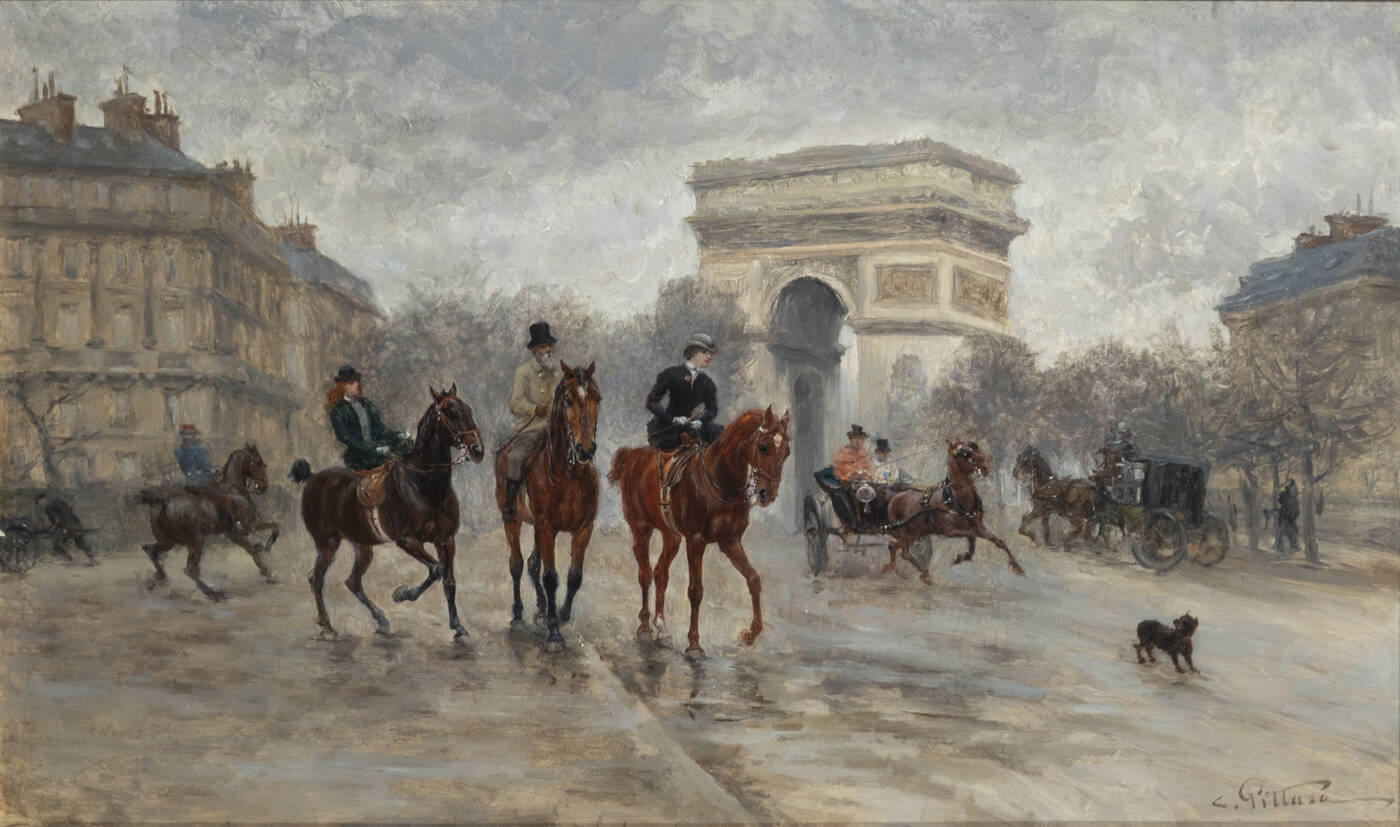 CARLO PITTARA - 'Scena parigina' 1885