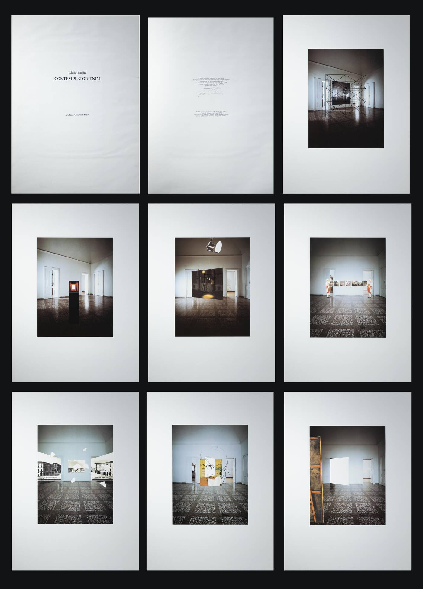 GIULIO PAOLINI - 'Contemplator Enim' 1991