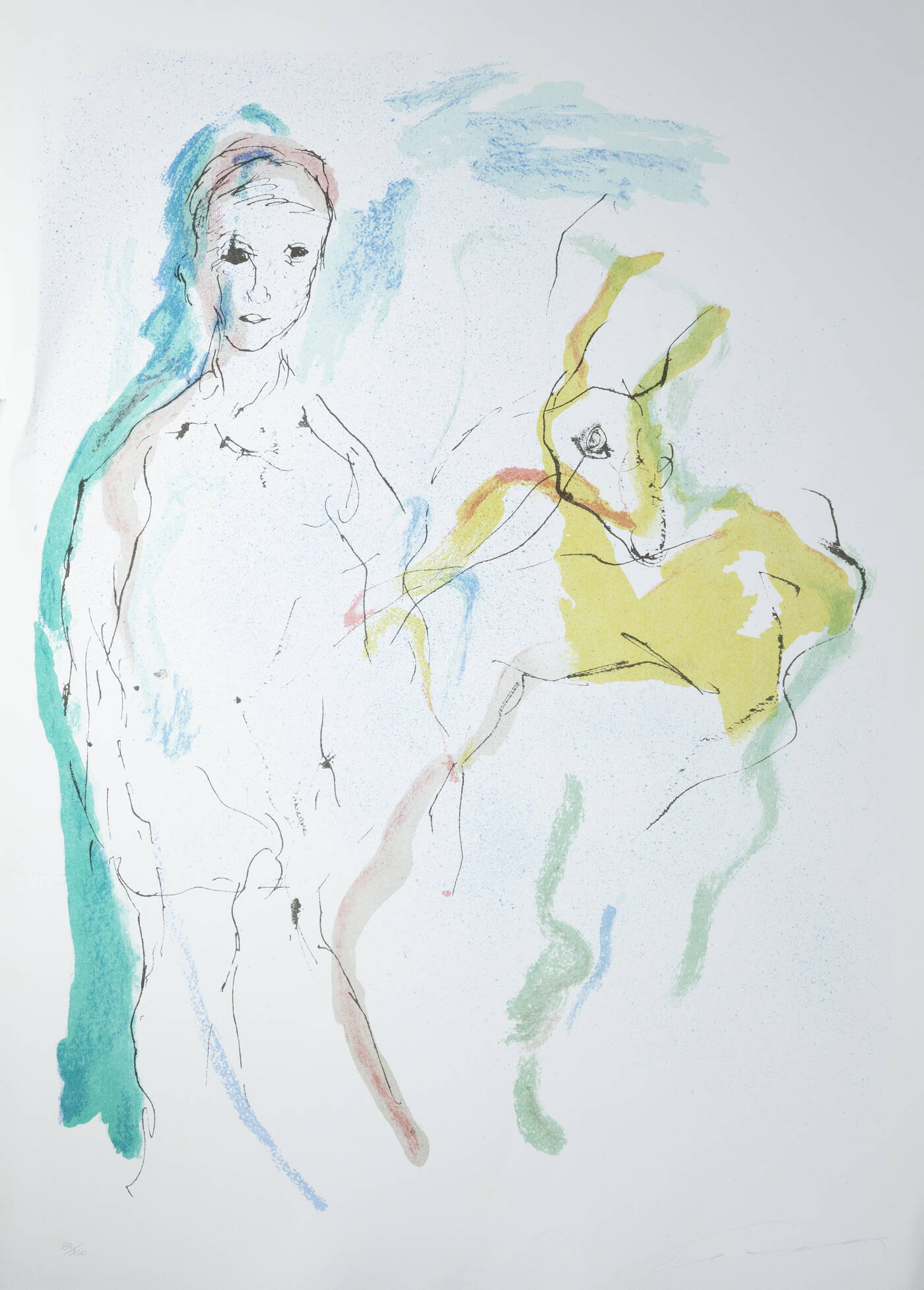 ERNESTO TRECCANI - 'Fanciulla e coniglio'