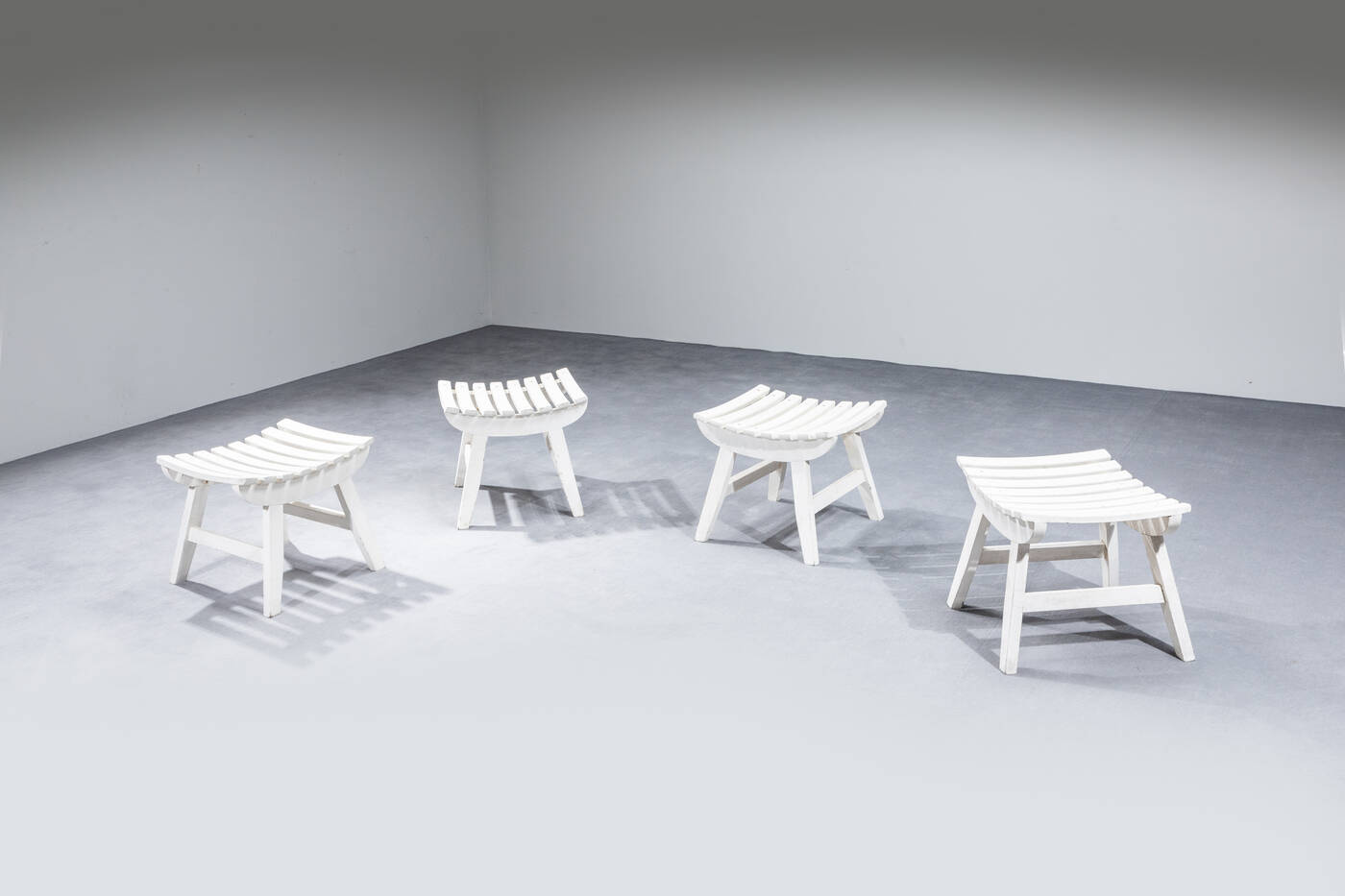 CARLO HAUNER, MARTIN HEISLER - Four stools