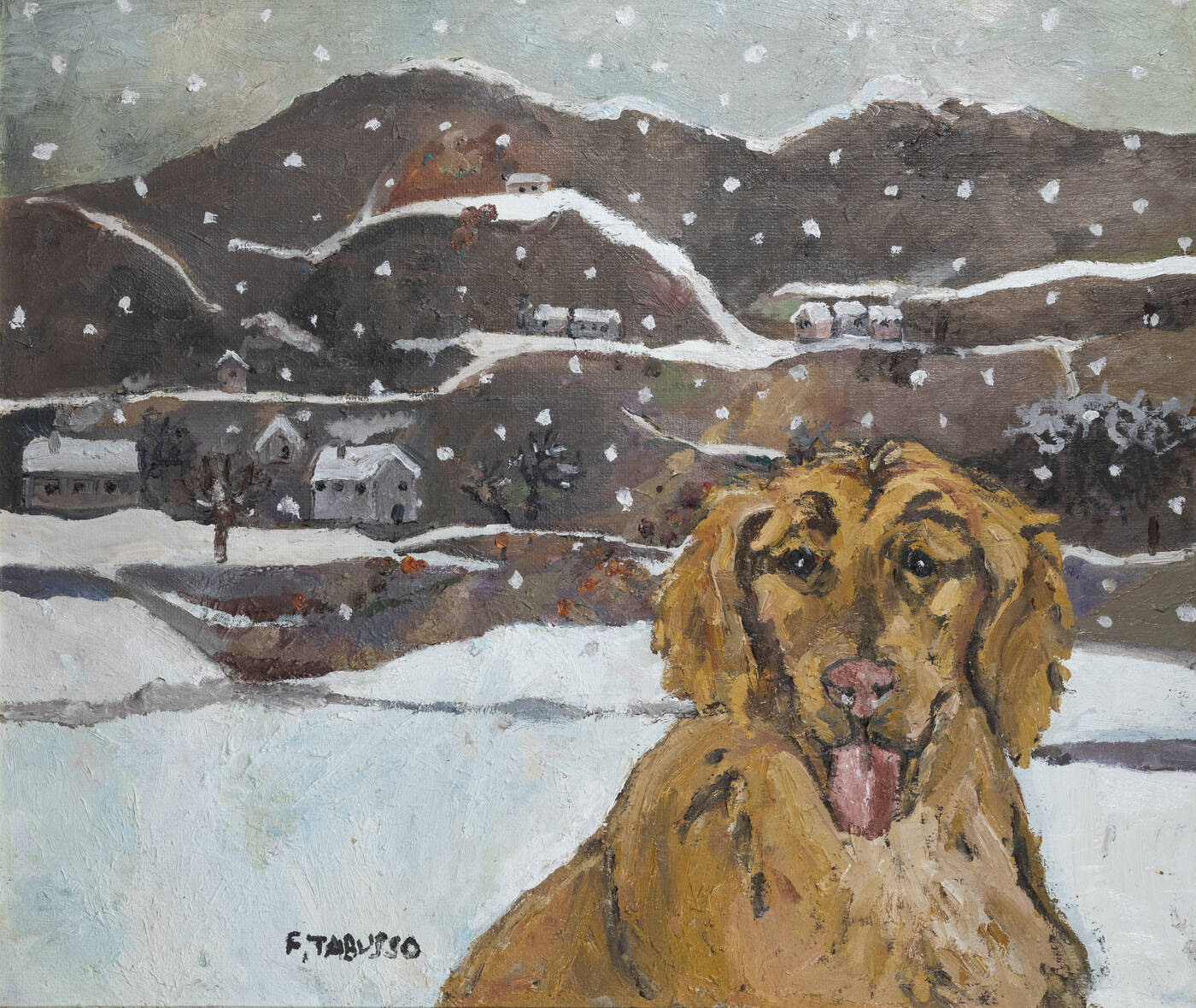 FRANCESCO TABUSSO - 'Nevicata in Val di Susa'