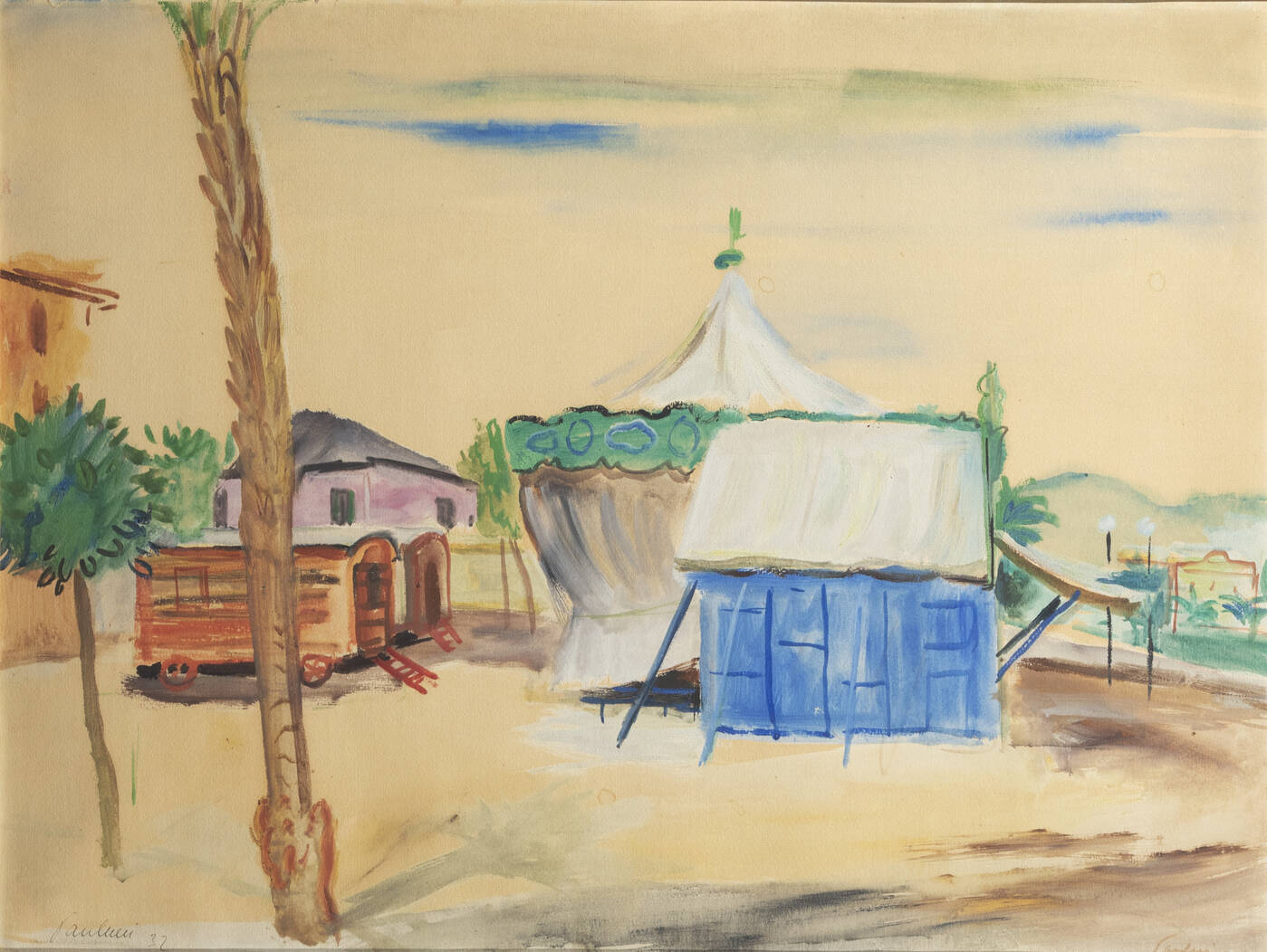 ENRICO PAULUCCI - 'Baracconi a Malta' 1932