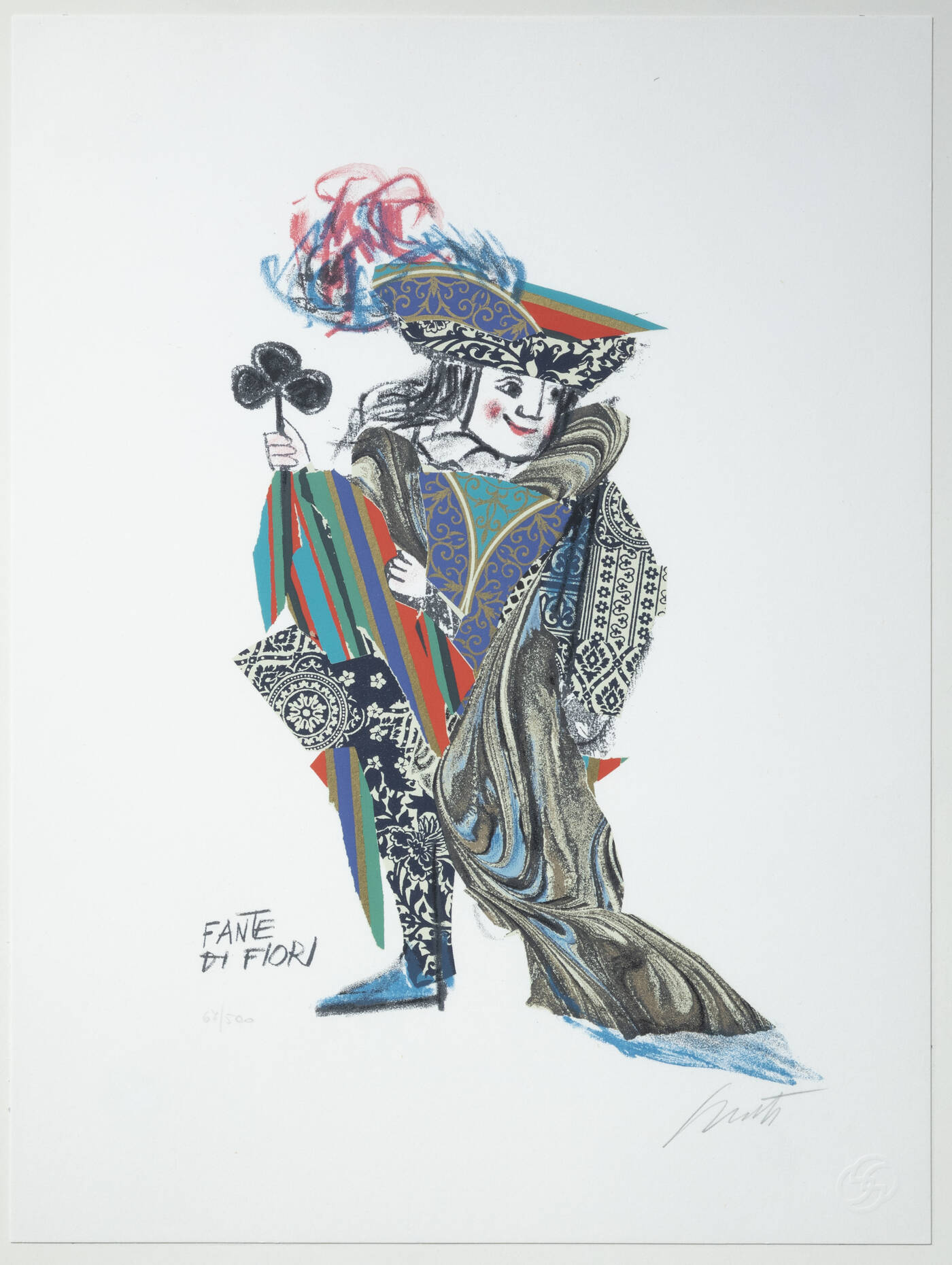 EMANUELE LUZZATI - 'Fante di fiori'