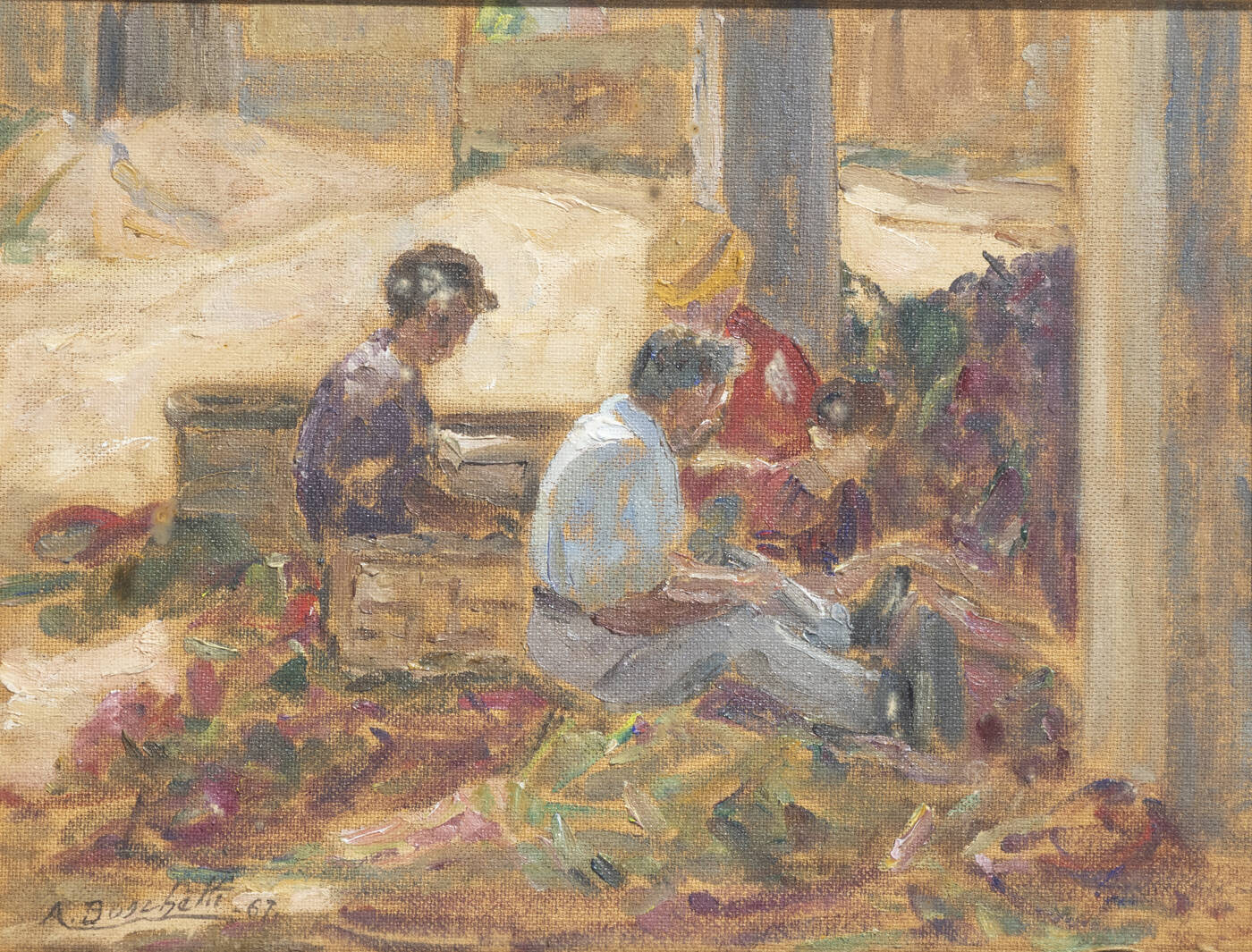 AMEDEO BOSCHETTI - 'Cernita delle cipolle' Calabria 1967