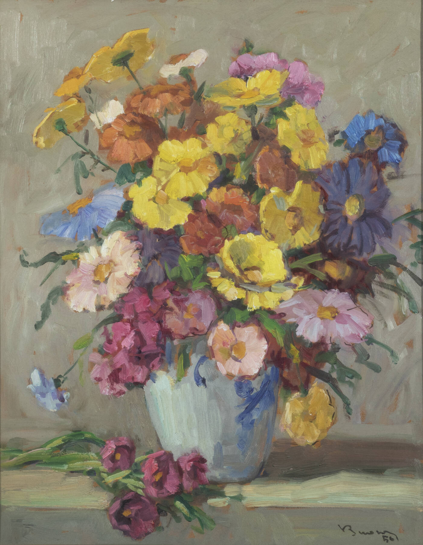 VITTORIO BUORA - 'Fiori di campo' 1956