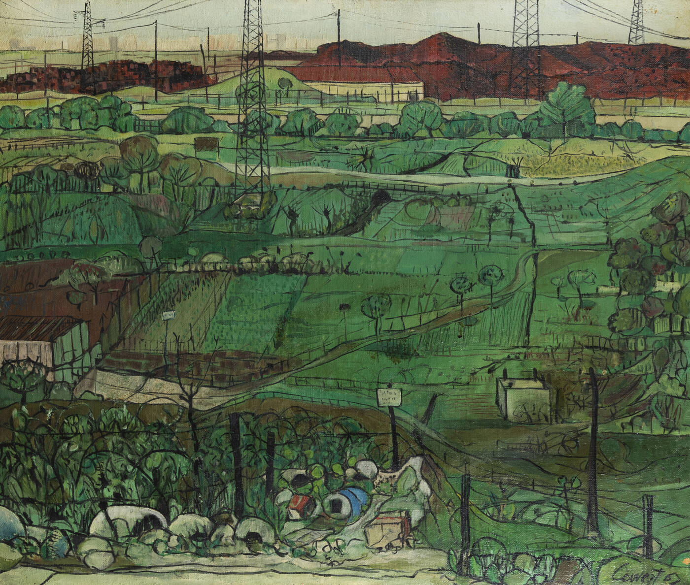 LUCIANO COUVERT - 'Barriera di Pianezza dalla Pellerina' 1962