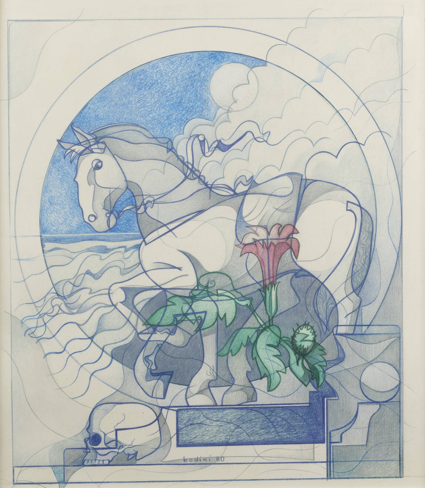 FLORIANO BODINI - 'Cavallo' 1980