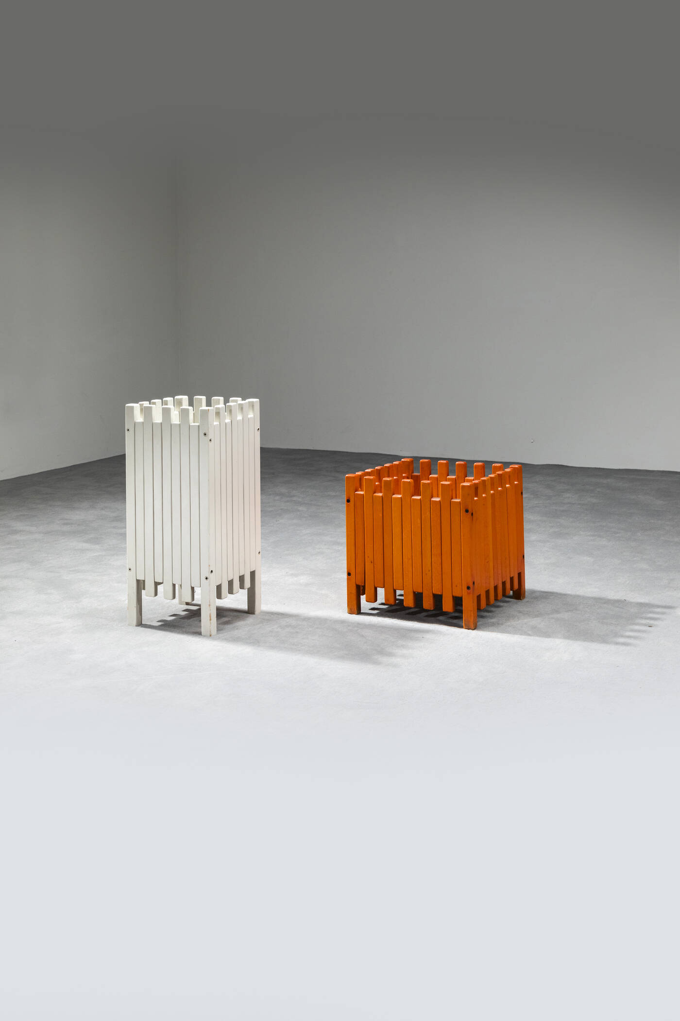 ETTORE SOTTSASS - Umbrella stand and paper bin