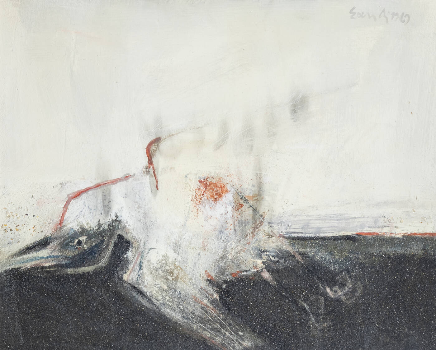 FERNANDO EANDI - 'Gabbiano ucciso sulla spiaggia' 1969