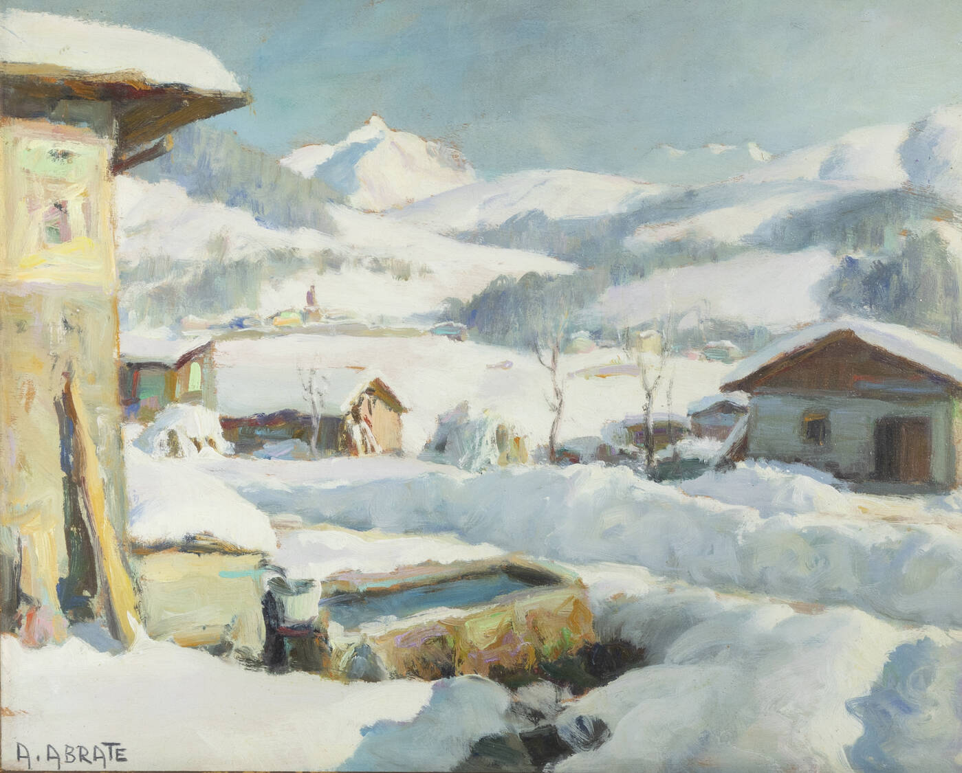 ANGELO ABRATE - 'Dintorni di Megève' 1959