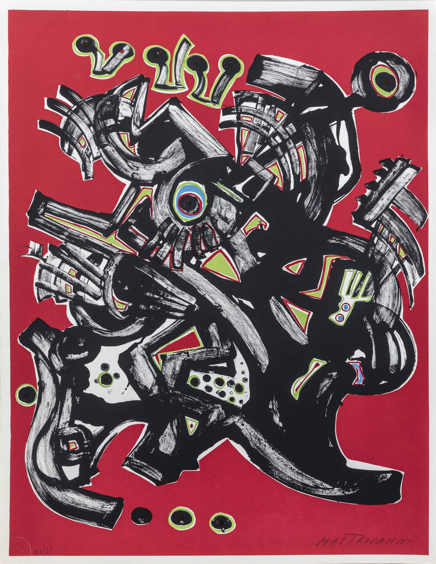 UMBERTO MASTROIANNI - 'Composizione astratta'