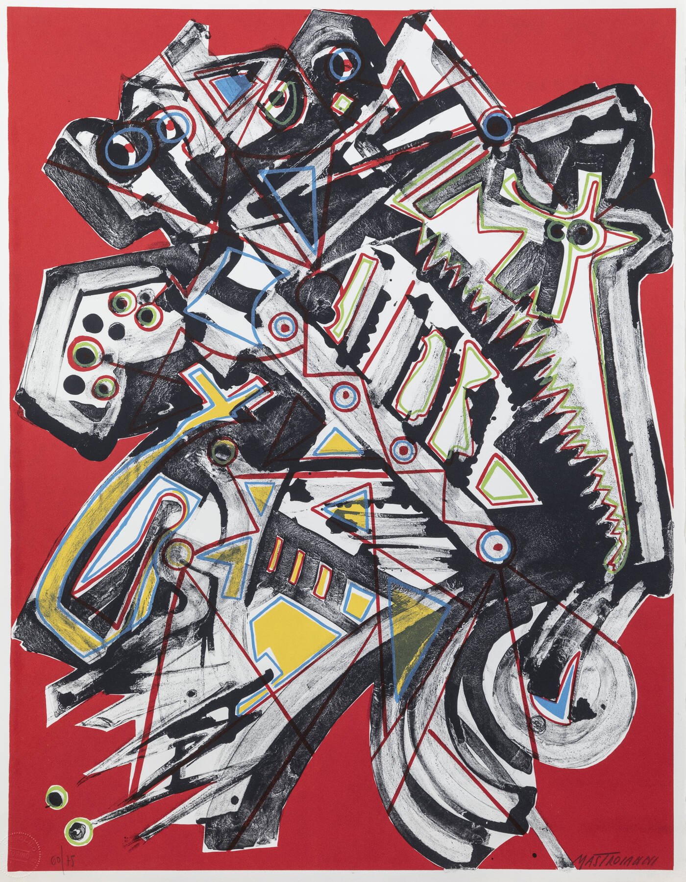 UMBERTO MASTROIANNI - 'Composizione astratta'