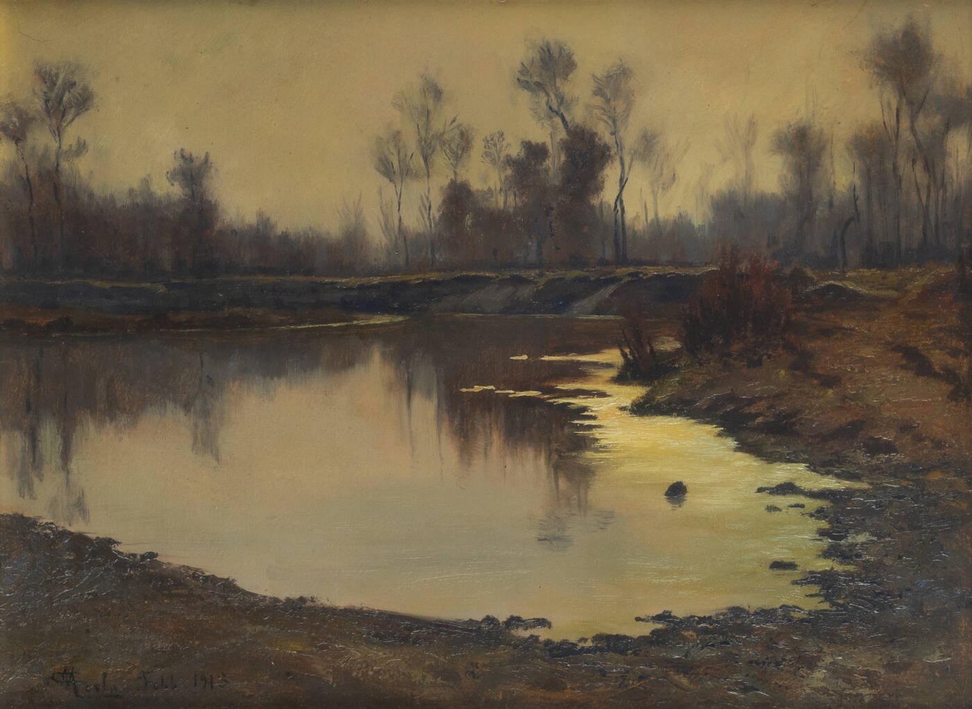 CAMILLO MERLO - 'Paesaggio' febbraio 1913