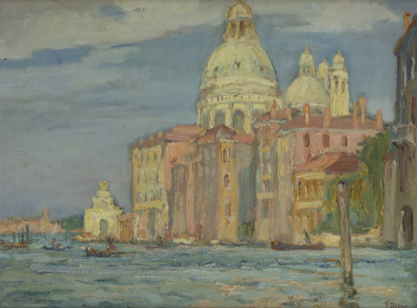 FRANCESCO MENNYEY - 'Venezia-Canal Grande. Chiesa della Salute'