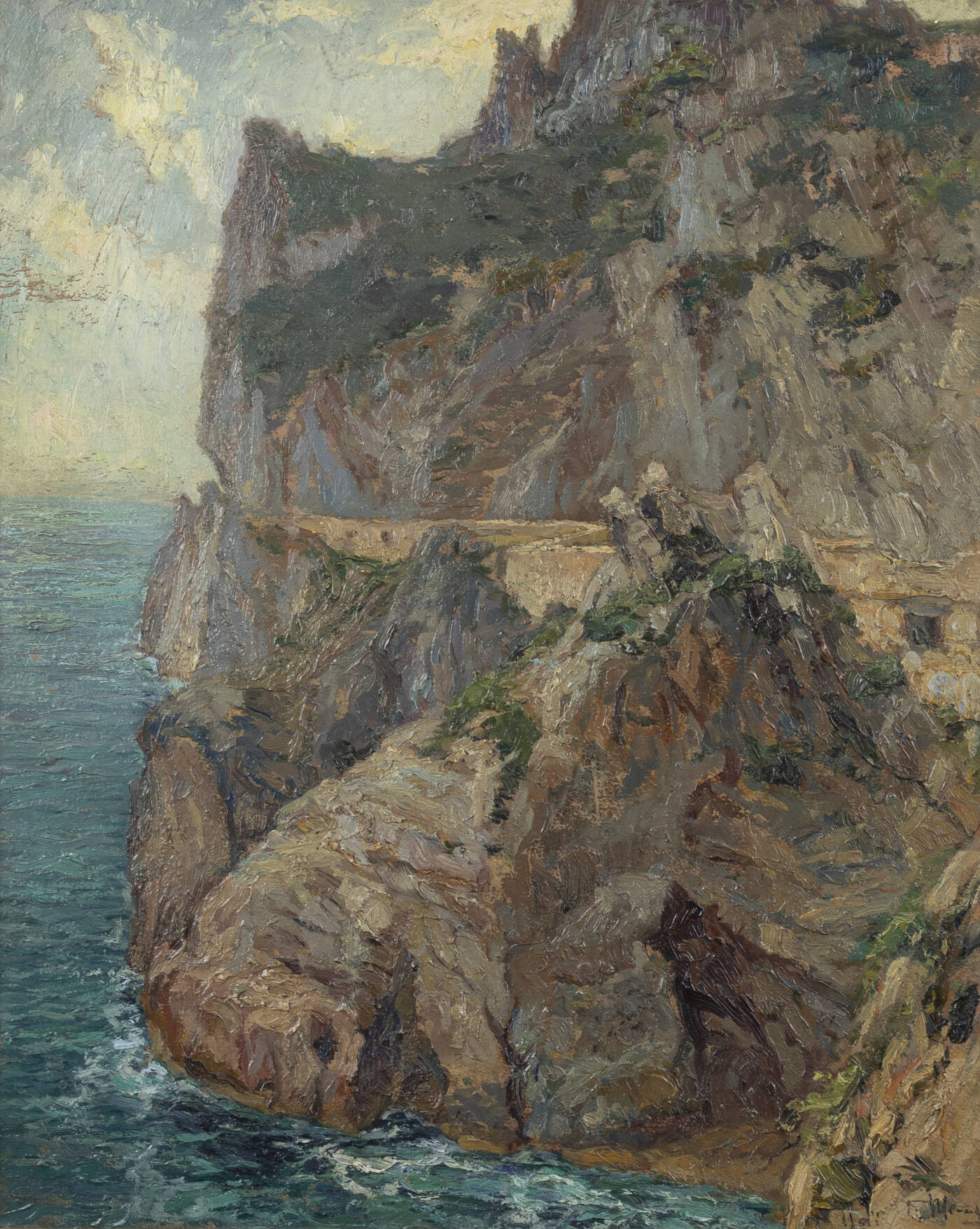 FRANCESCO MENNYEY - 'Liguria presso Noli''