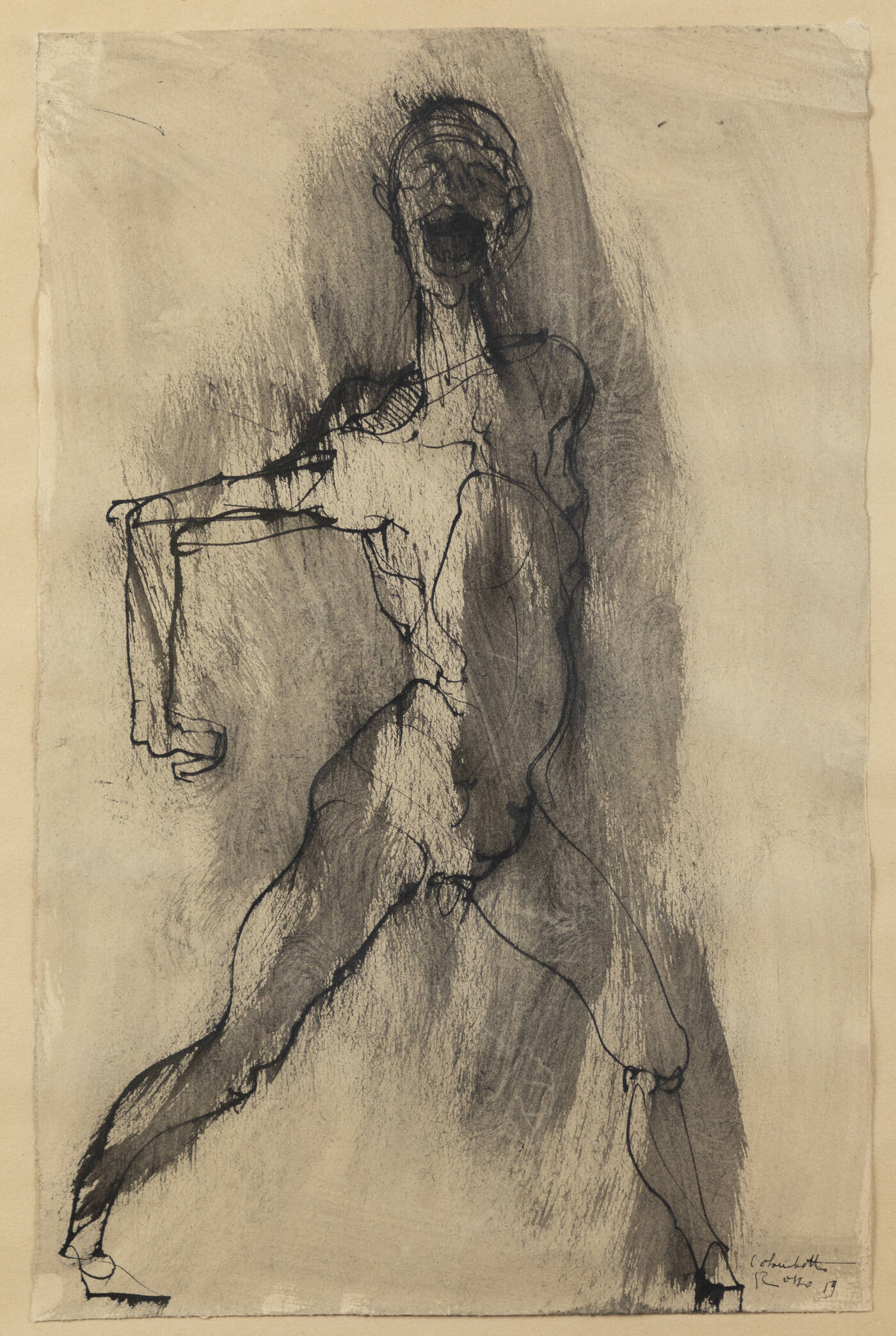 ENRICO COLOMBOTTO ROSSO - 'Figura fantastica' 1959