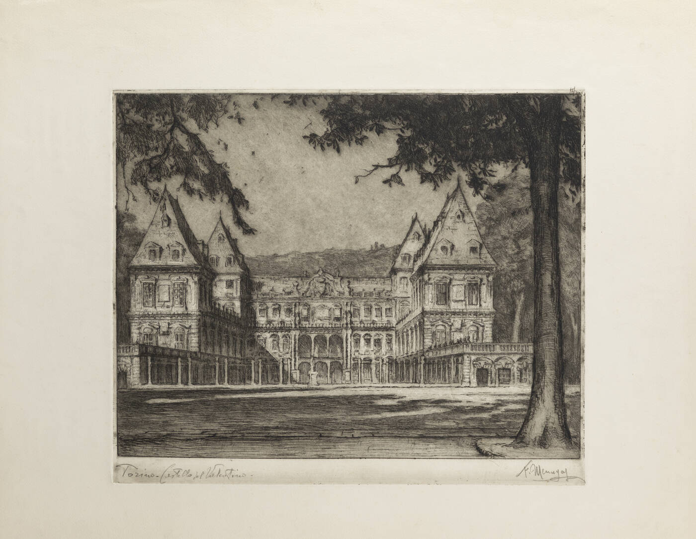FRANCESCO MENNYEY - 'Torino-Castello del Valentino'