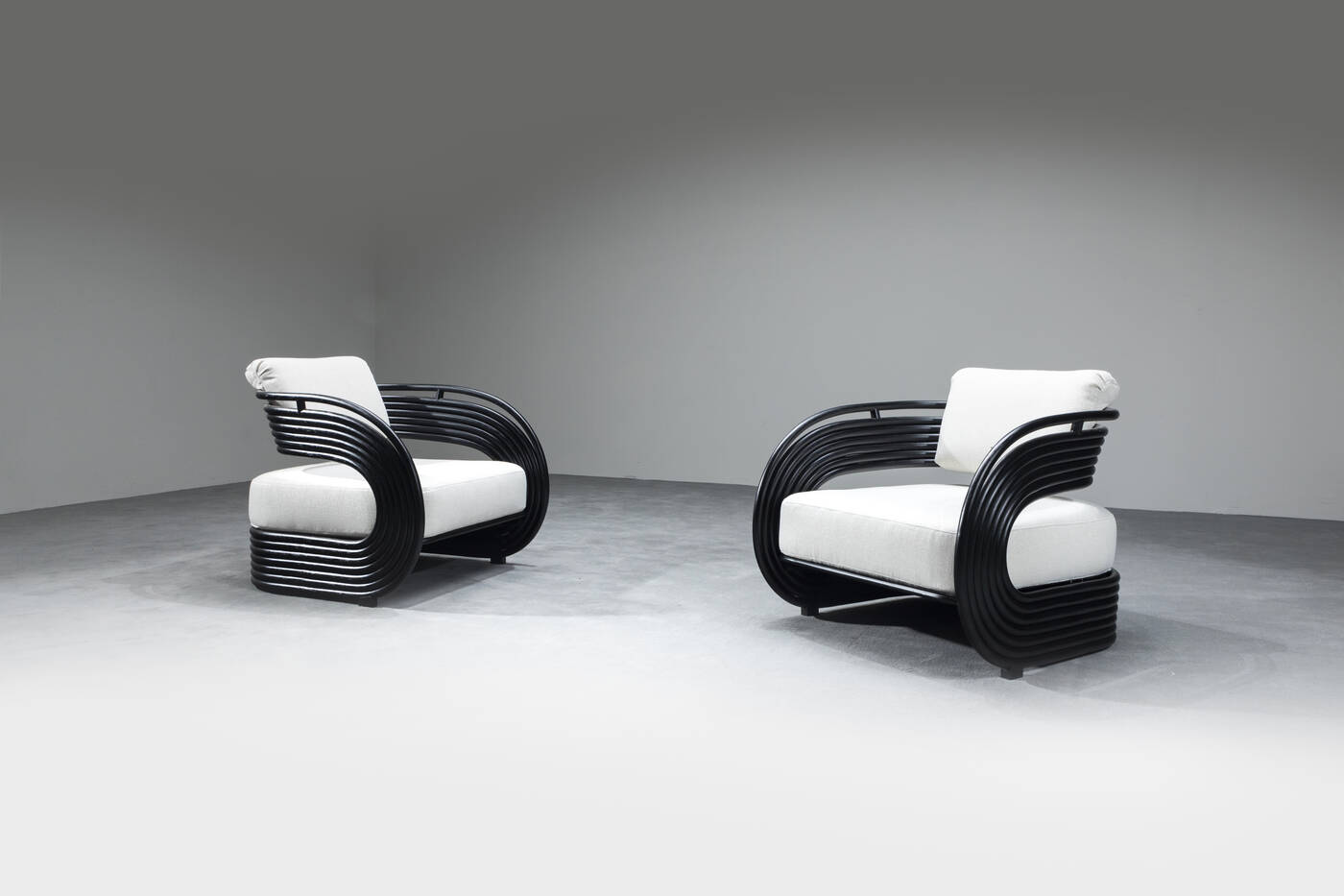 JOE COLOMBO - Coppia di poltrone mod. Nastro