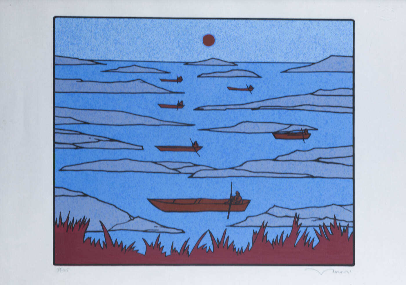 FRANCESCO CASORATI - 'Barche'