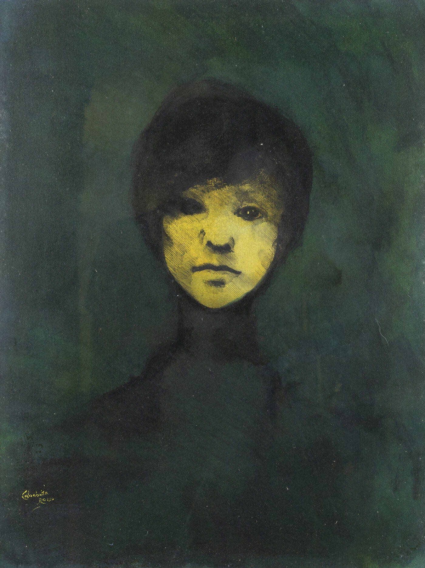 ENRICO COLOMBOTTO ROSSO - 'Volto femminile'