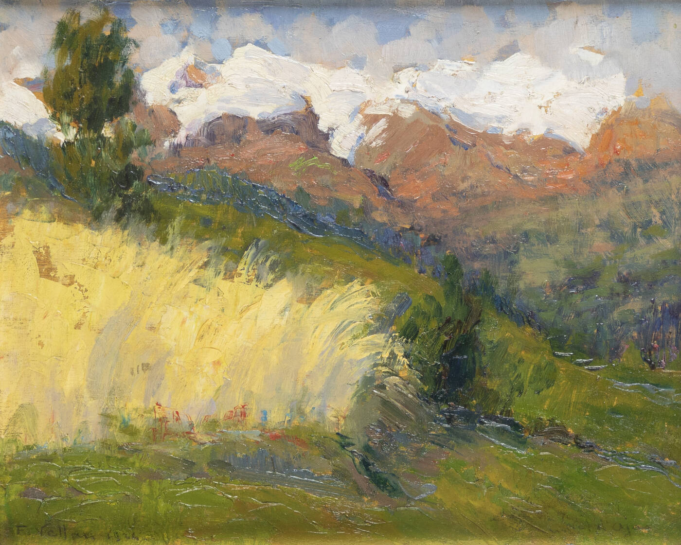 FELICE VELLAN - 'Val d'Ayas' 1924