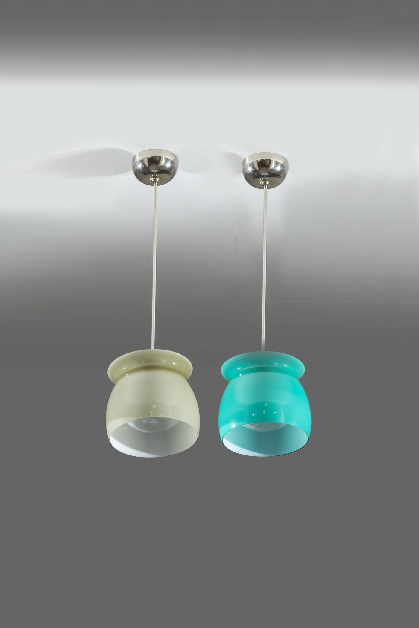 FRANCO ALBINI - Coppia di lampade a sospensione <br>