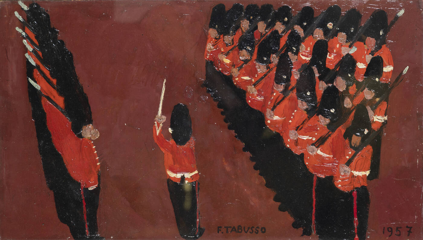 FRANCESCO TABUSSO - 'Guardia della regina'  'Cambio della guardia' o 'Il cambio della guardia a Londra', 1957