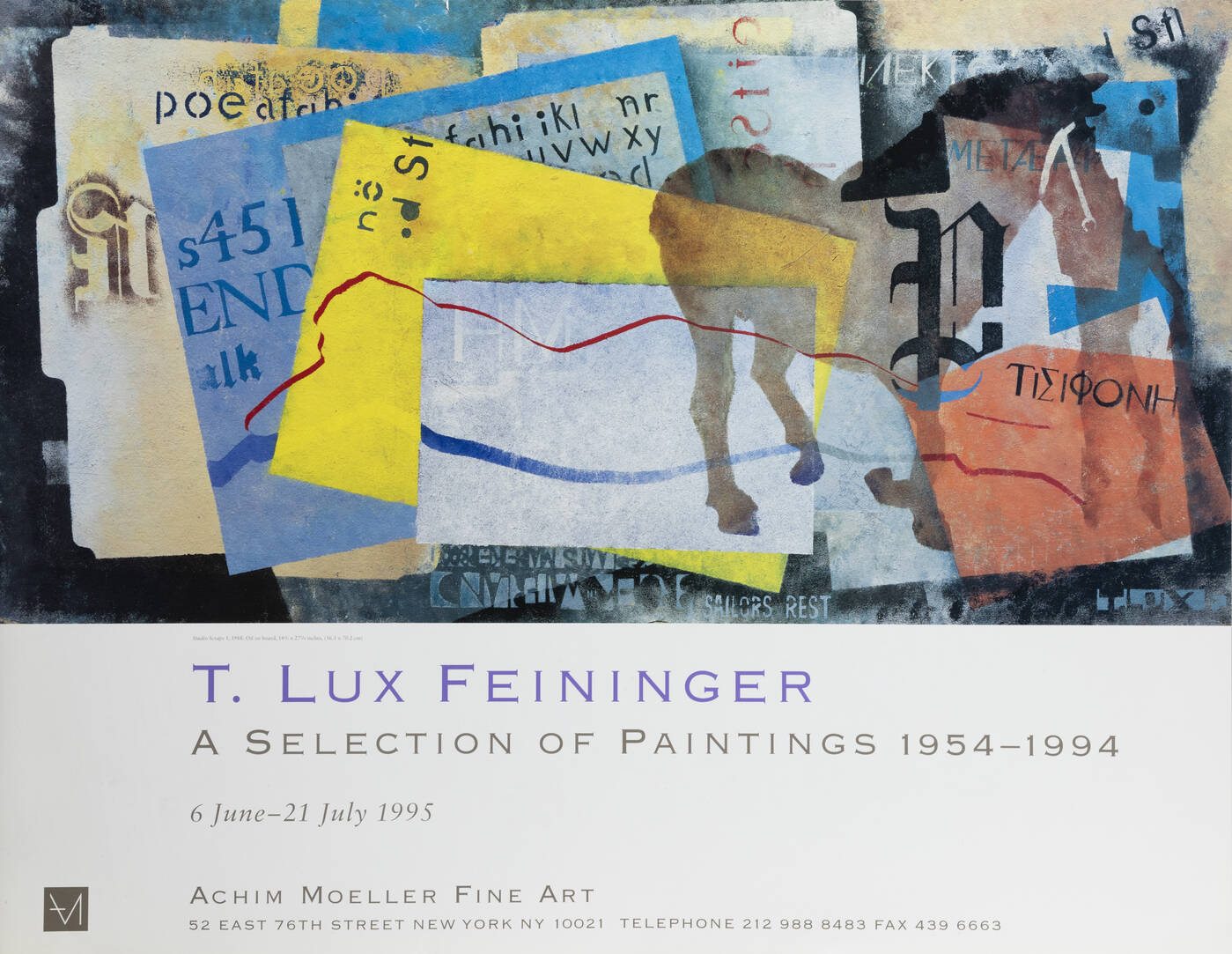 MANIFESTO - 'T. Lux Feininger. A selection of paintings 1954-1994'
