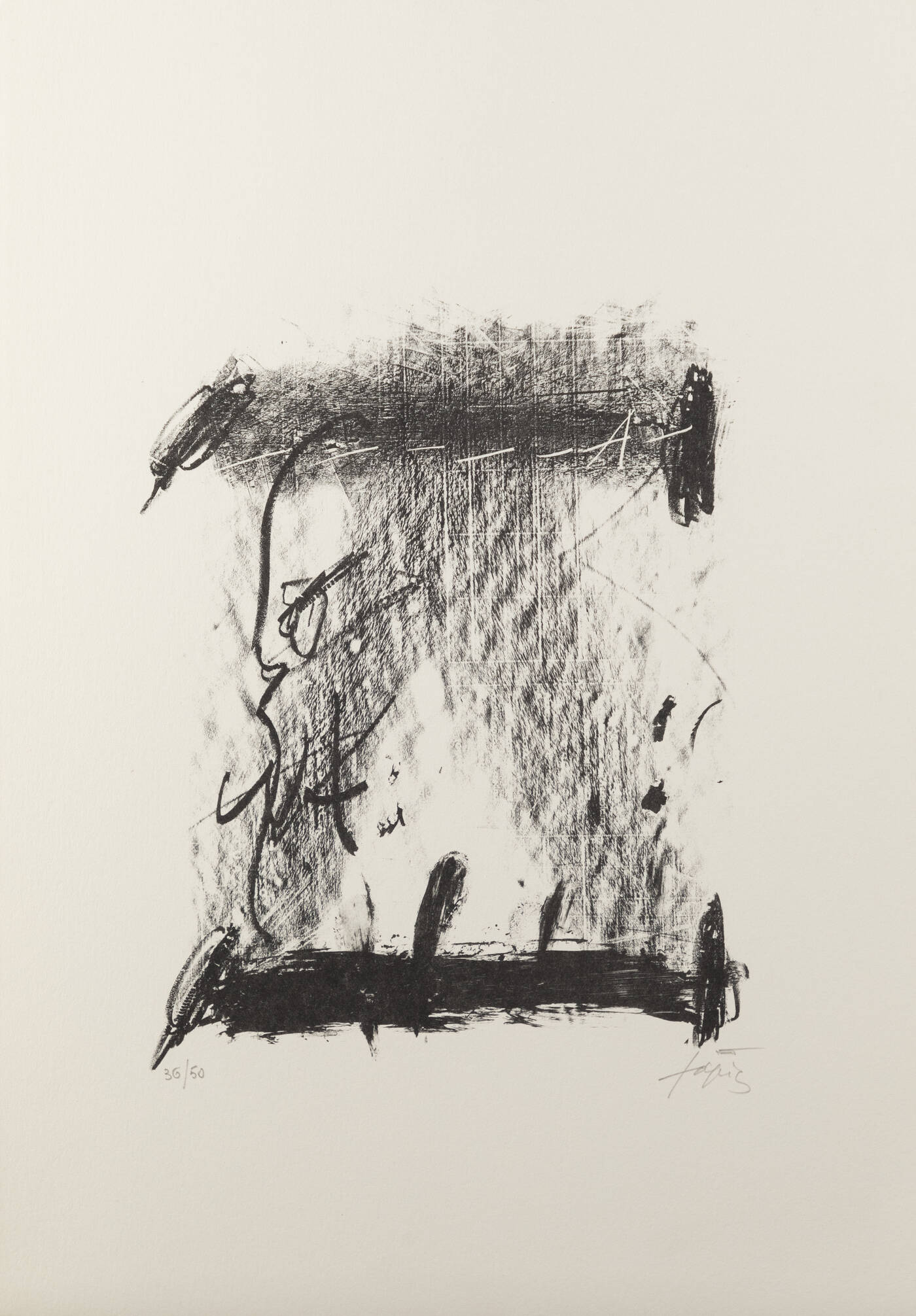 ANTONI TAPIES - 'Senza titolo' 1969