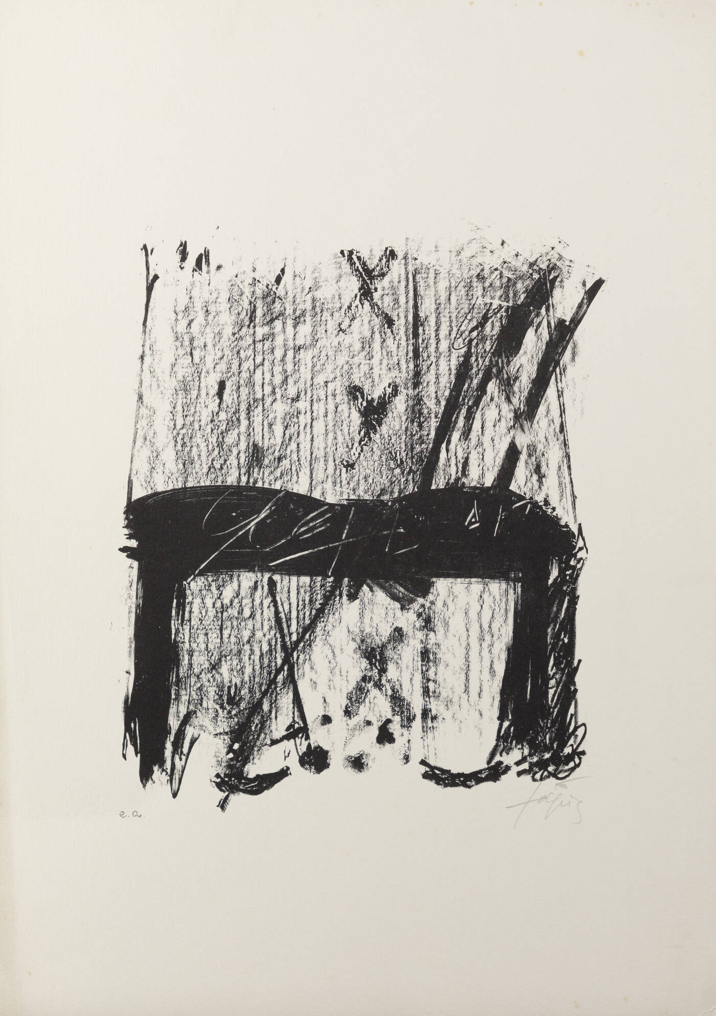 ANTONI TAPIES - 'Senza titolo' 1969