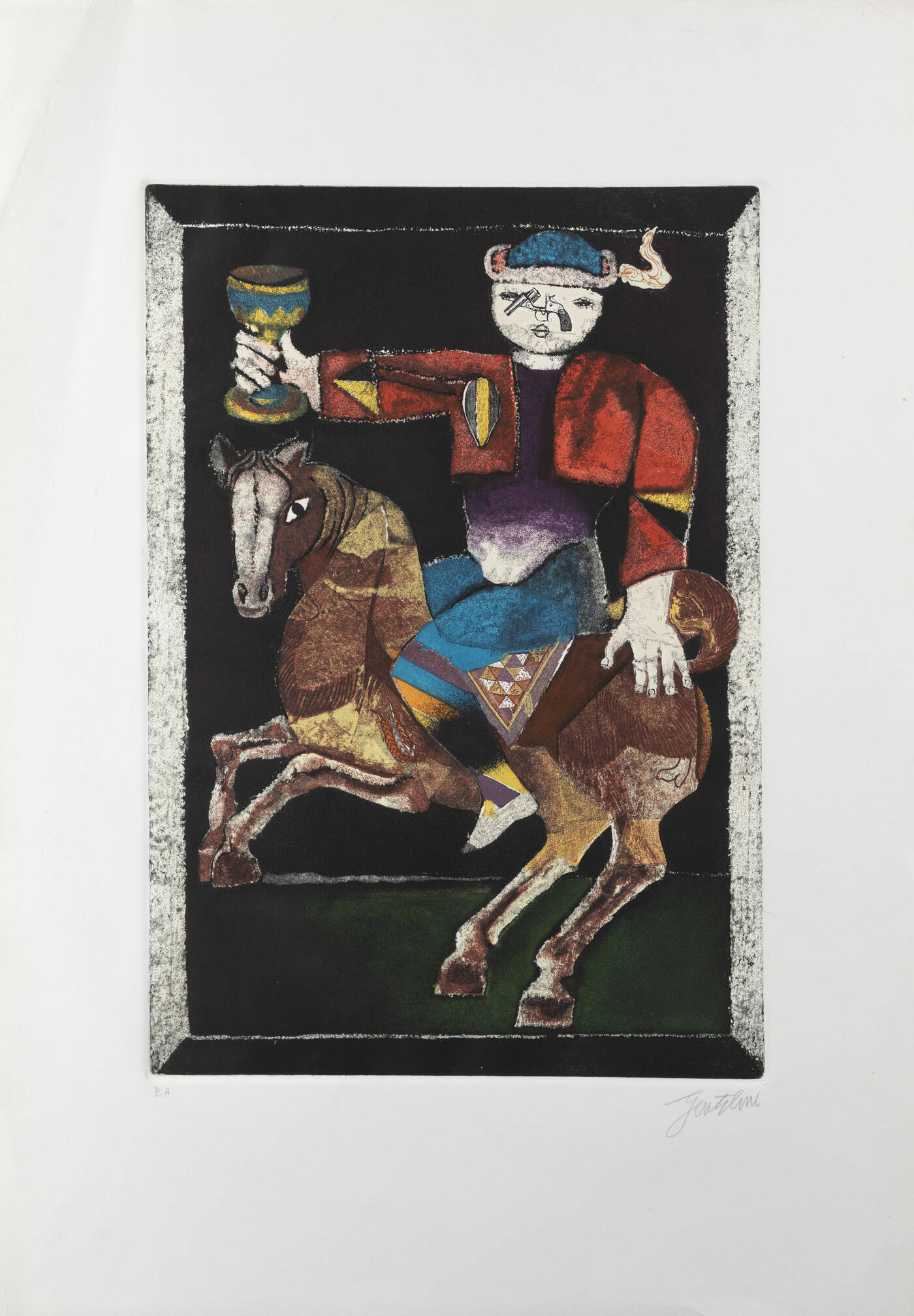 FRANCO GENTILINI - 'Cavallo di coppe' 