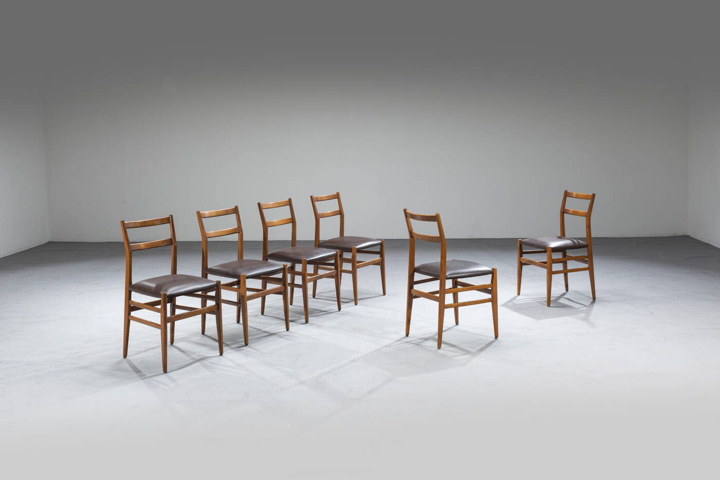 GIO PONTI - Sei sedie mod. Leggera