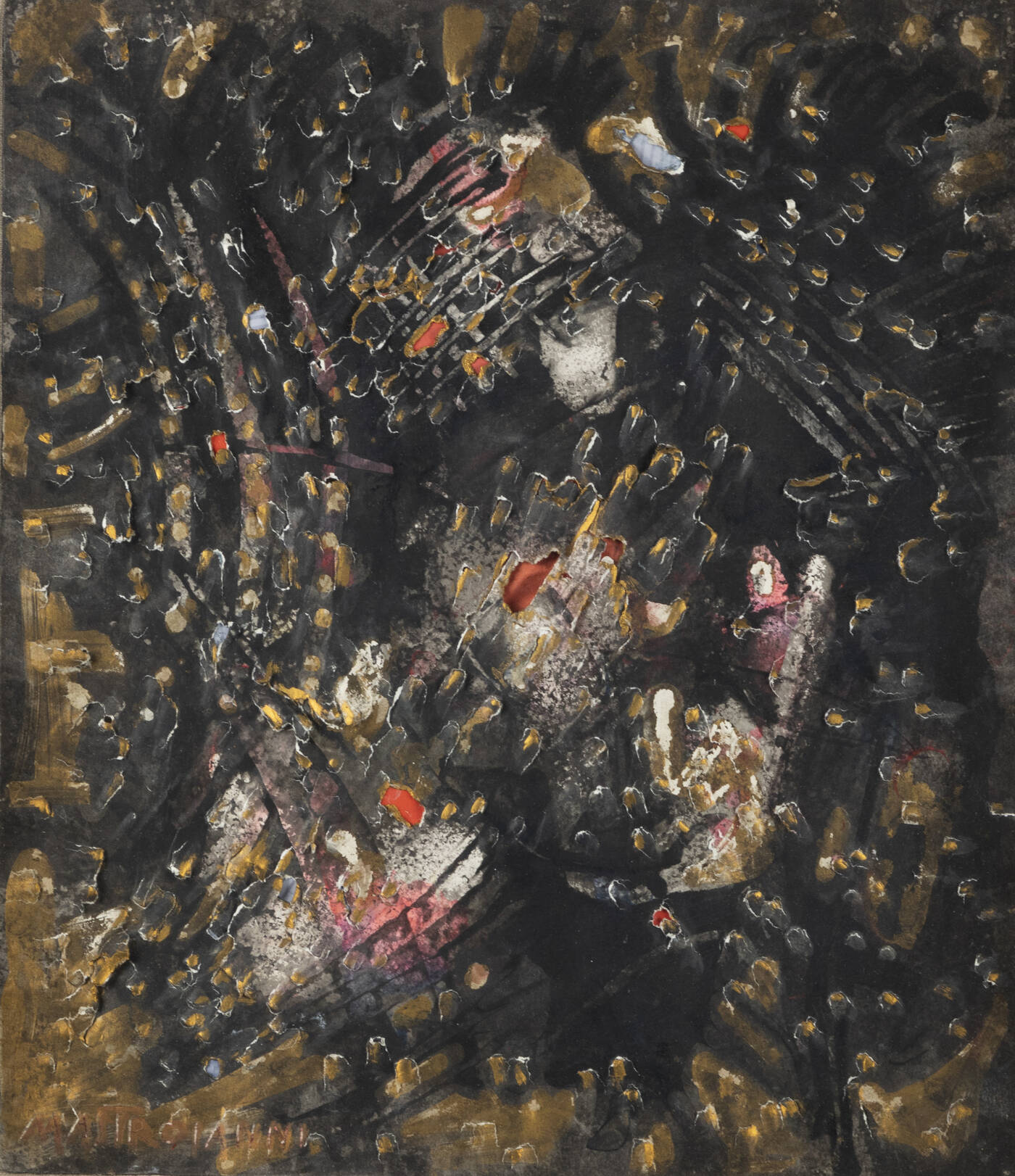 UMBERTO MASTROIANNI - 'Cratere lunare' 1954