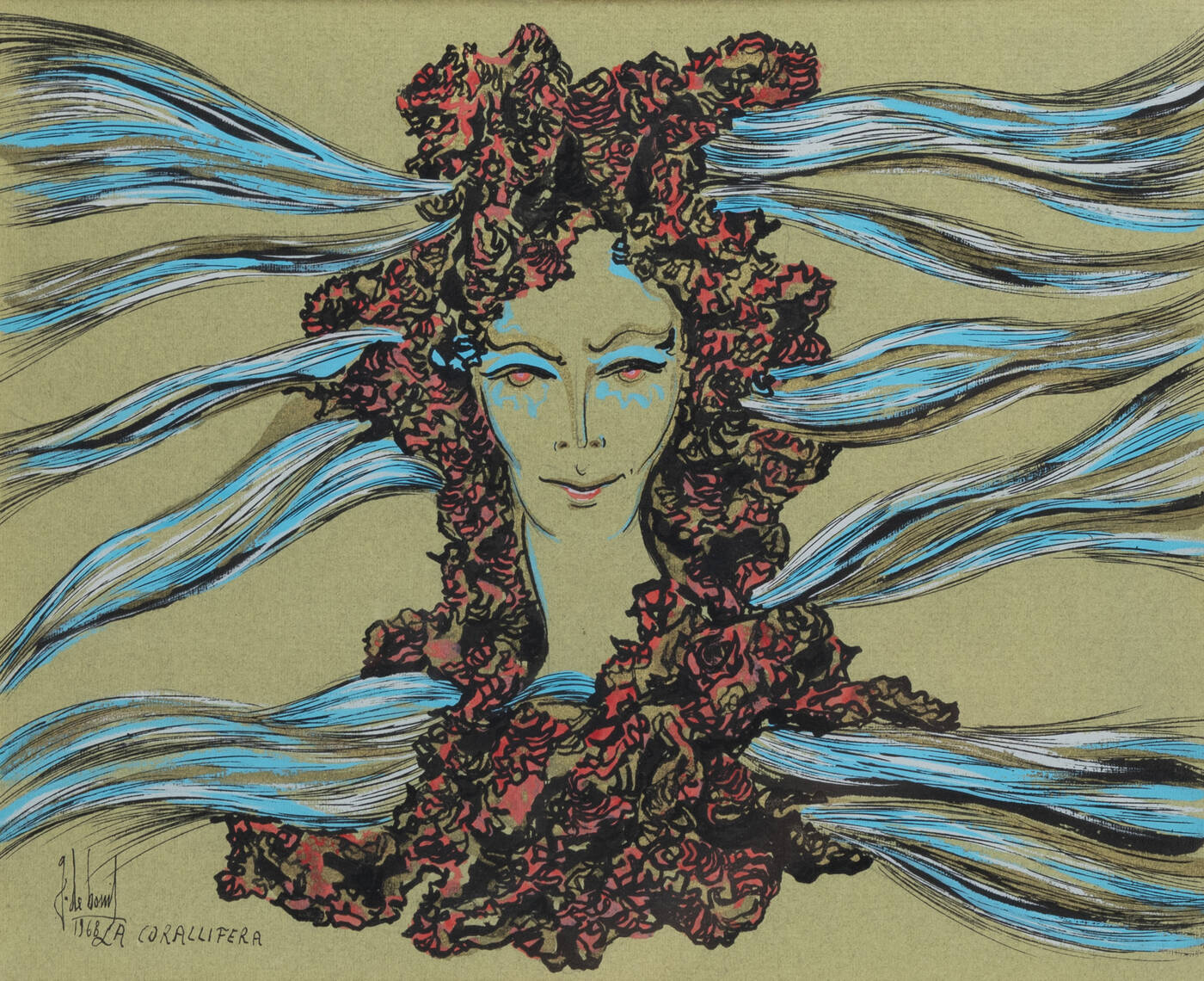 GUIDO DE BONIS - 'La corallifera' 1968