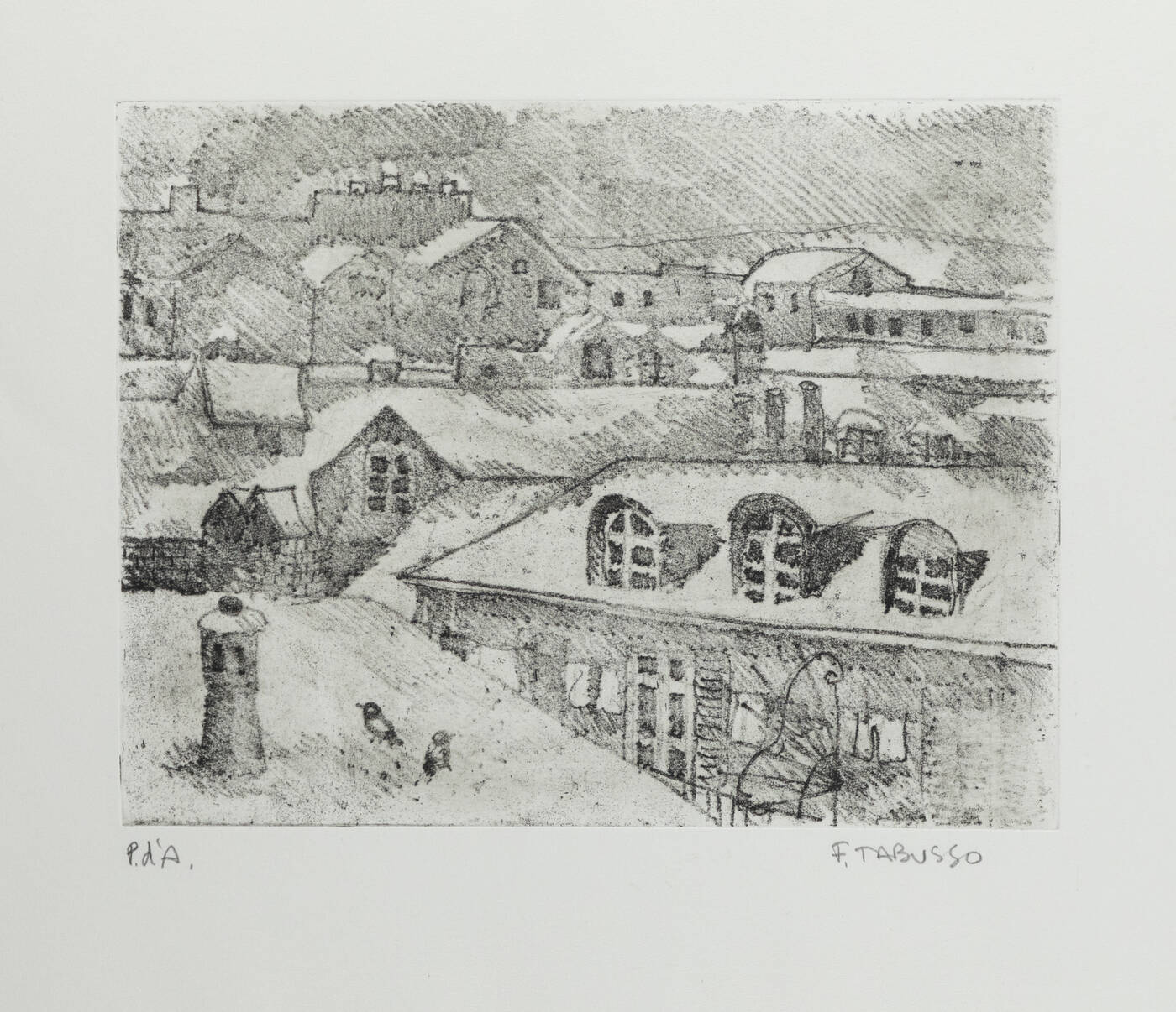 FRANCESCO TABUSSO - 'Tetti innevati'