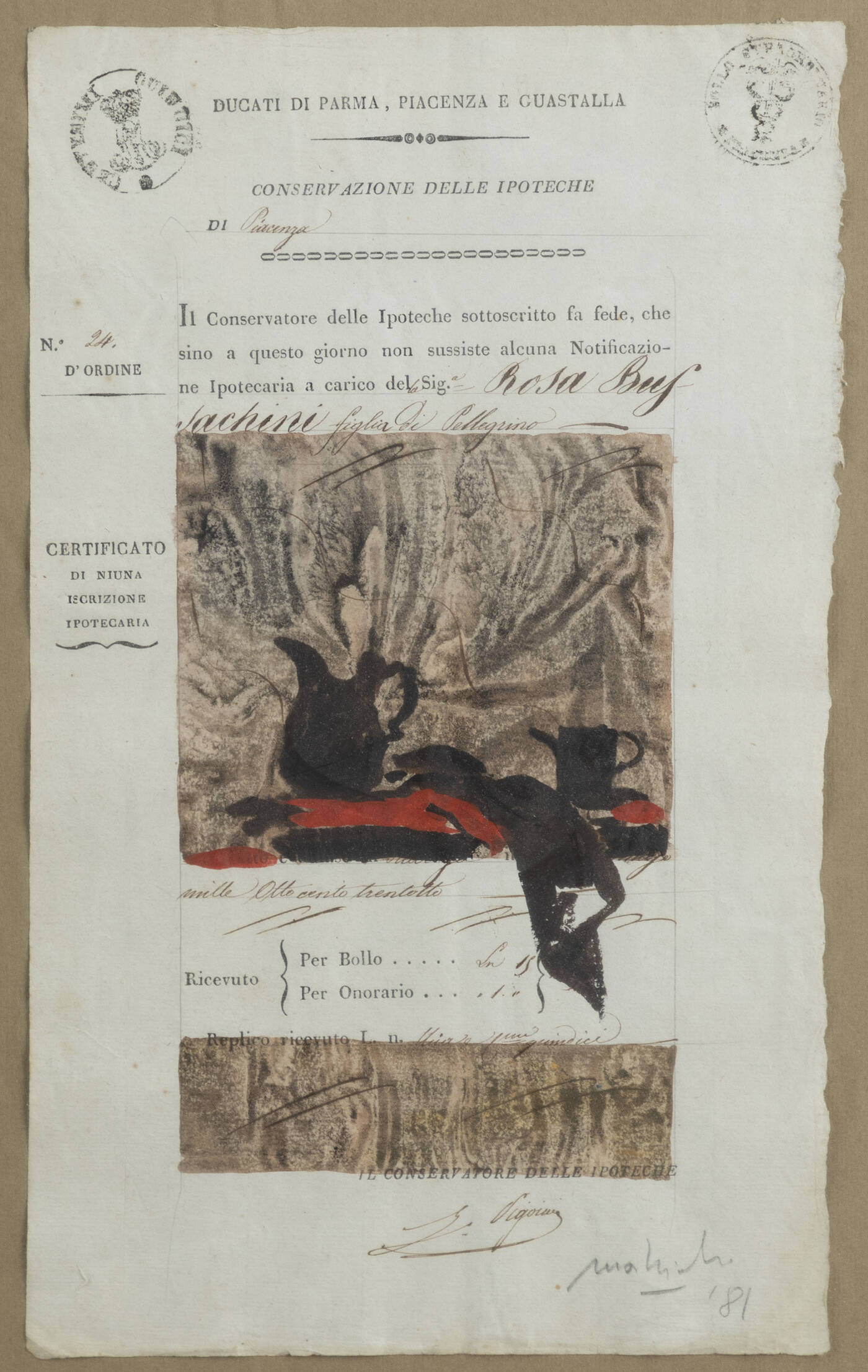 CARLO MATTIOLI - 'Senza titolo' 1981