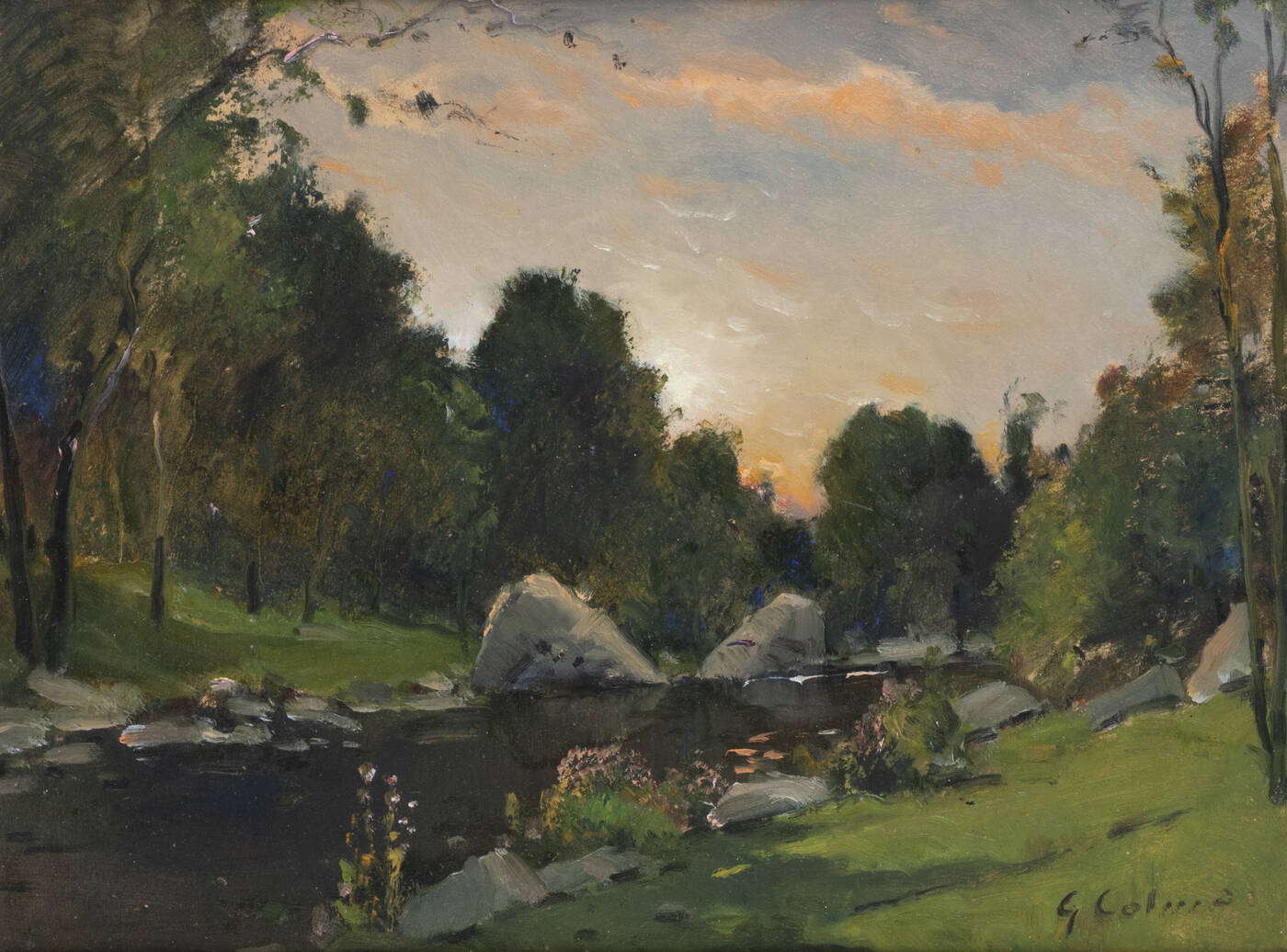 GIOVANNI COLMO - 'Ruscello boschivo all'alba' 